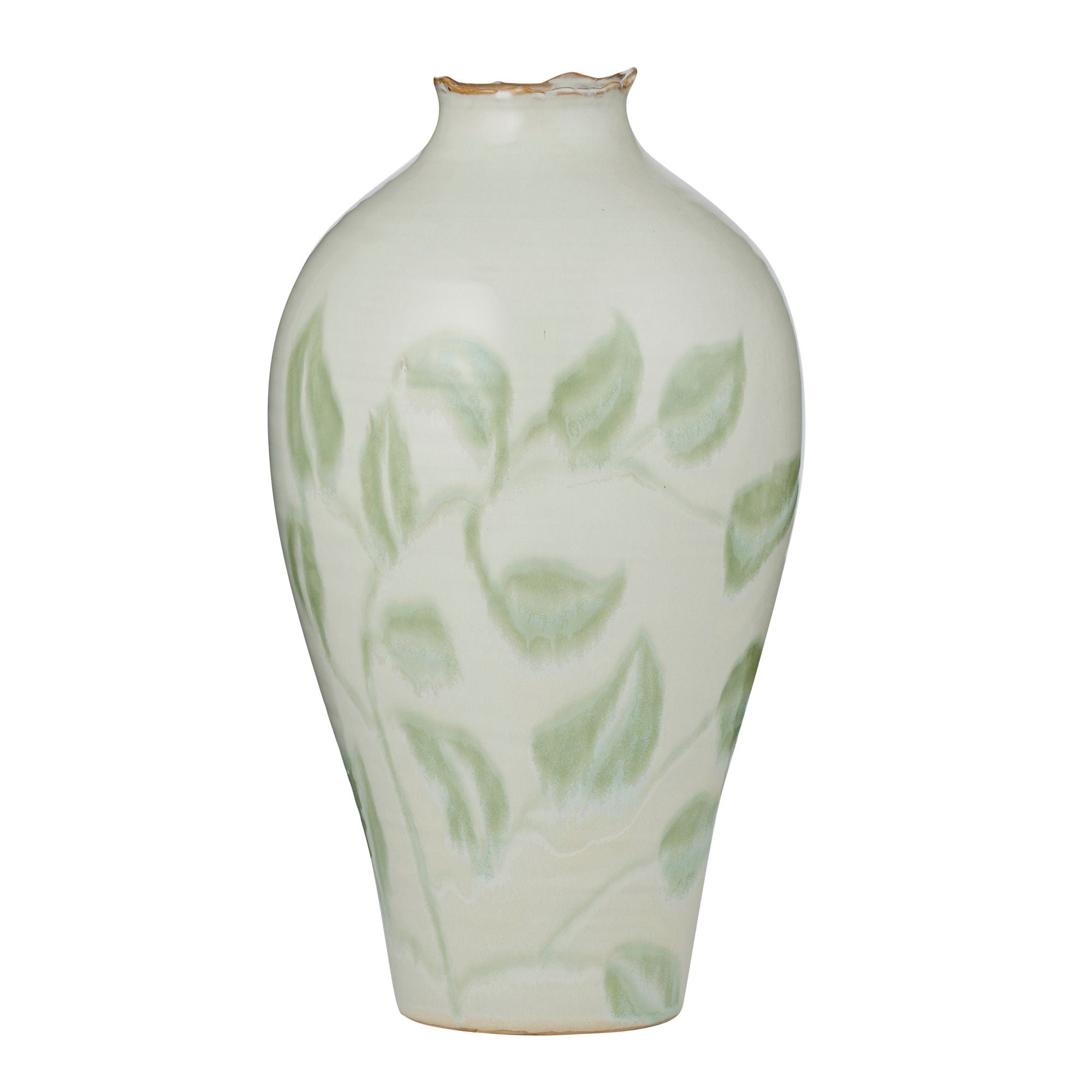 Coast To Coast Winslet Ceramic Vase Natural/Green