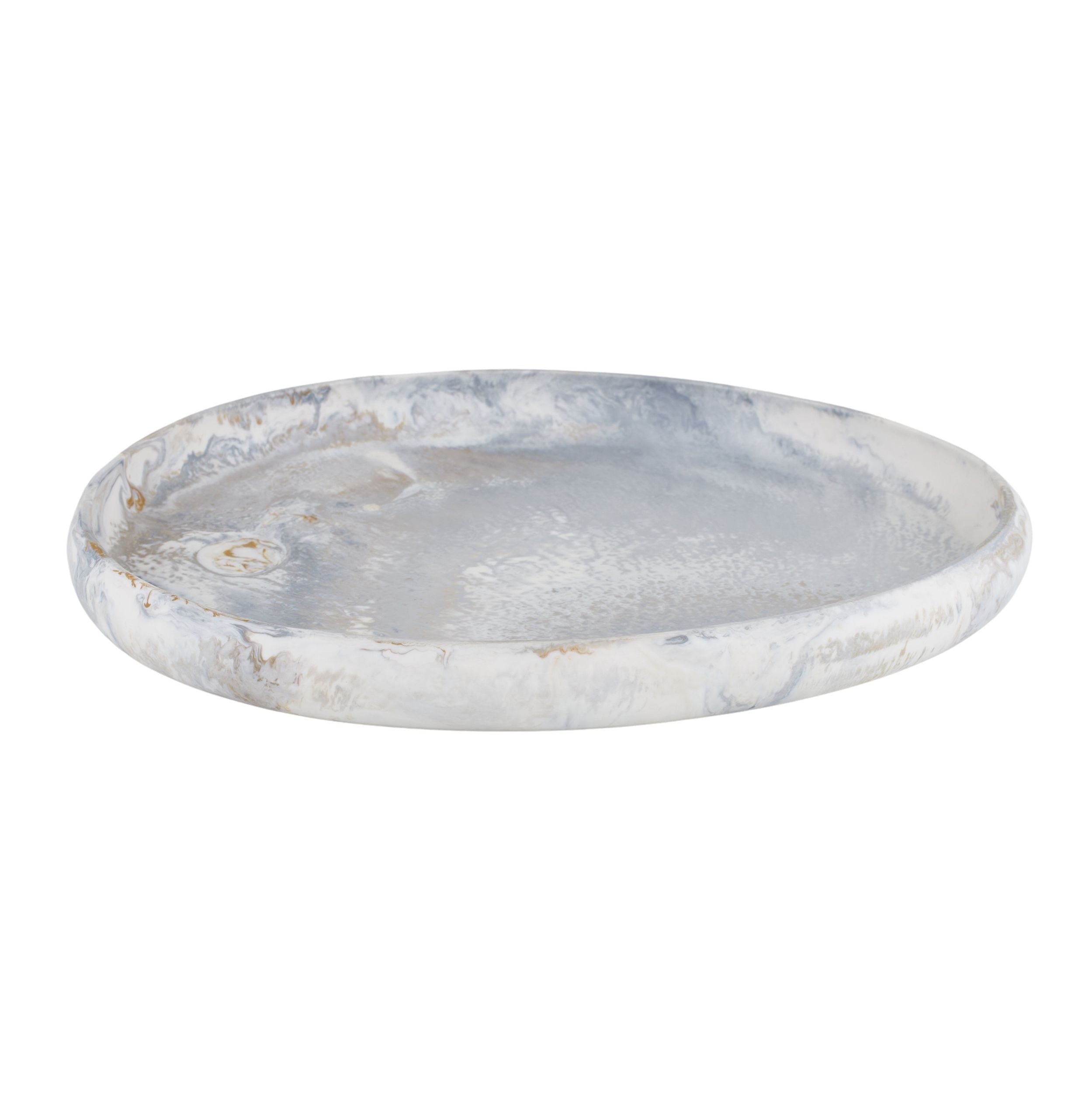 Assemble Hadley Resin Pebble Tray 43x50cm Steel