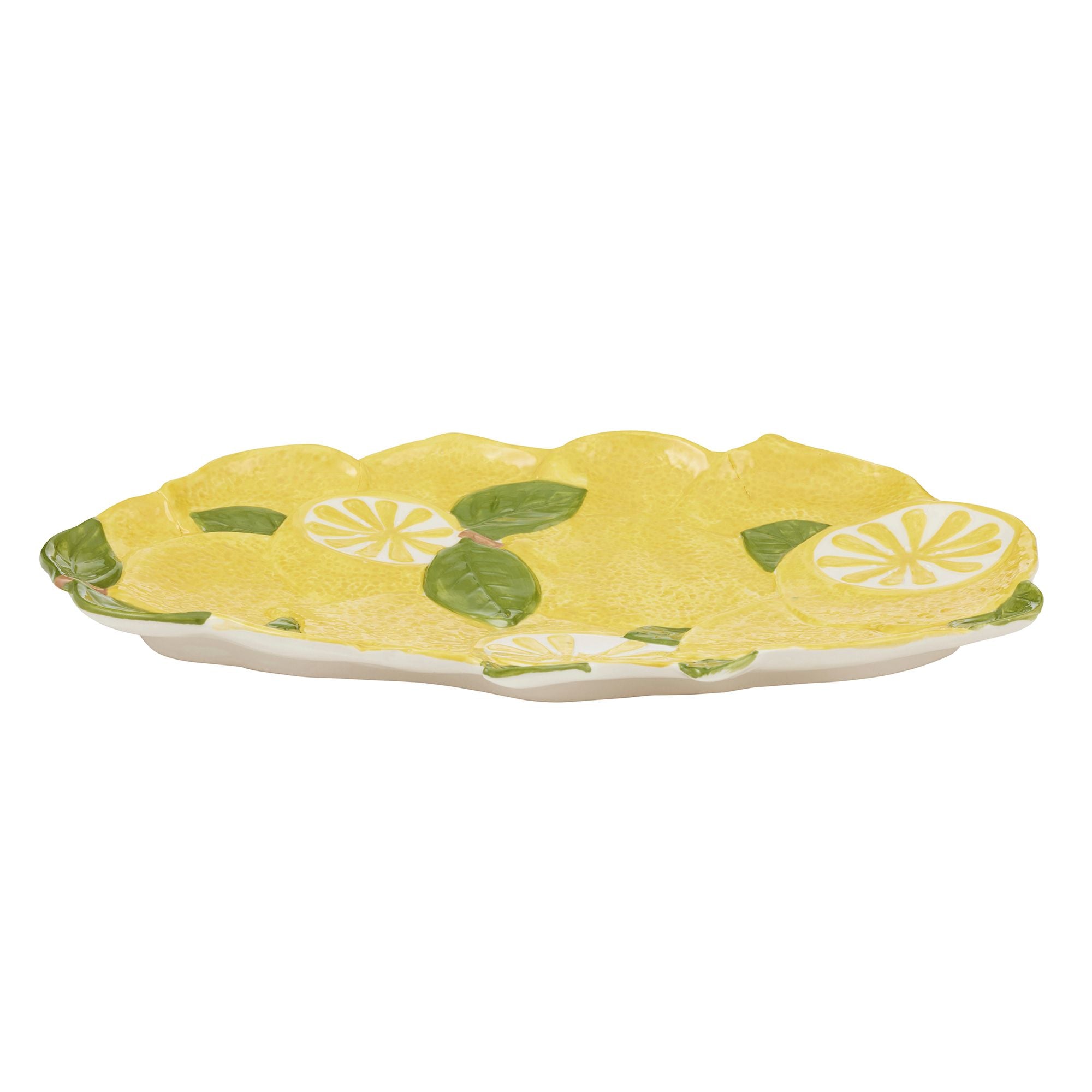 Assemble Limone Ceramic Platter 26x43cm Yellow