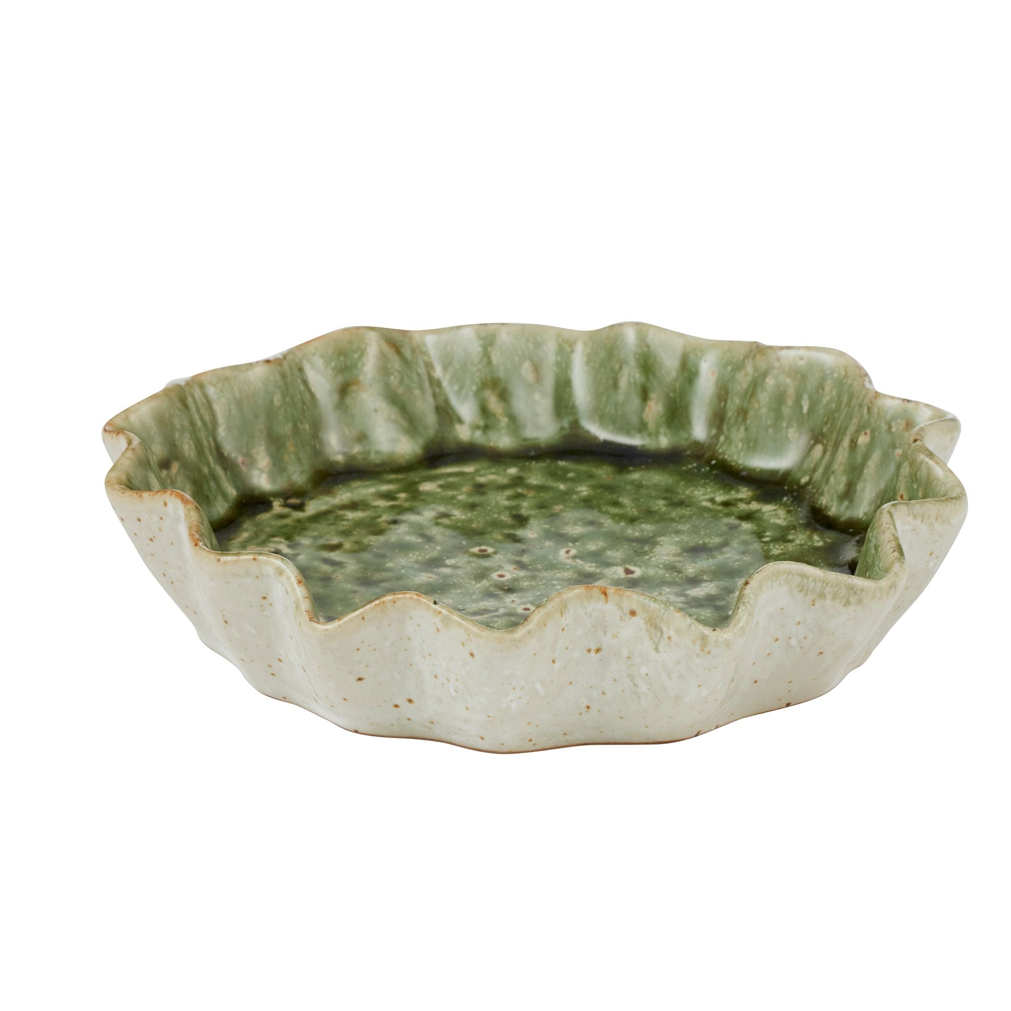 Assemble Urna Ceramic Dish 16.5x4cm Olive