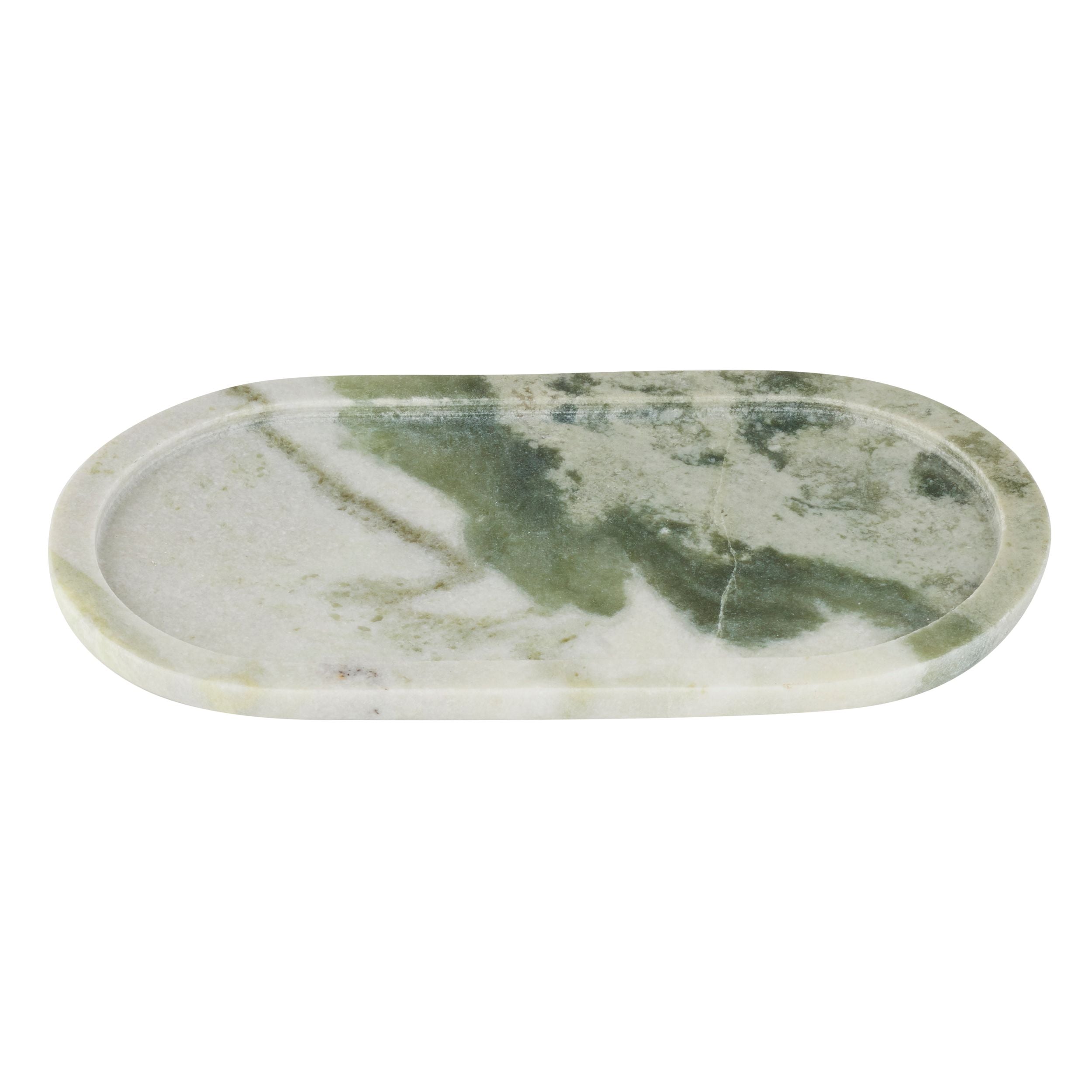 Assemble Marble Rounded Tray Green