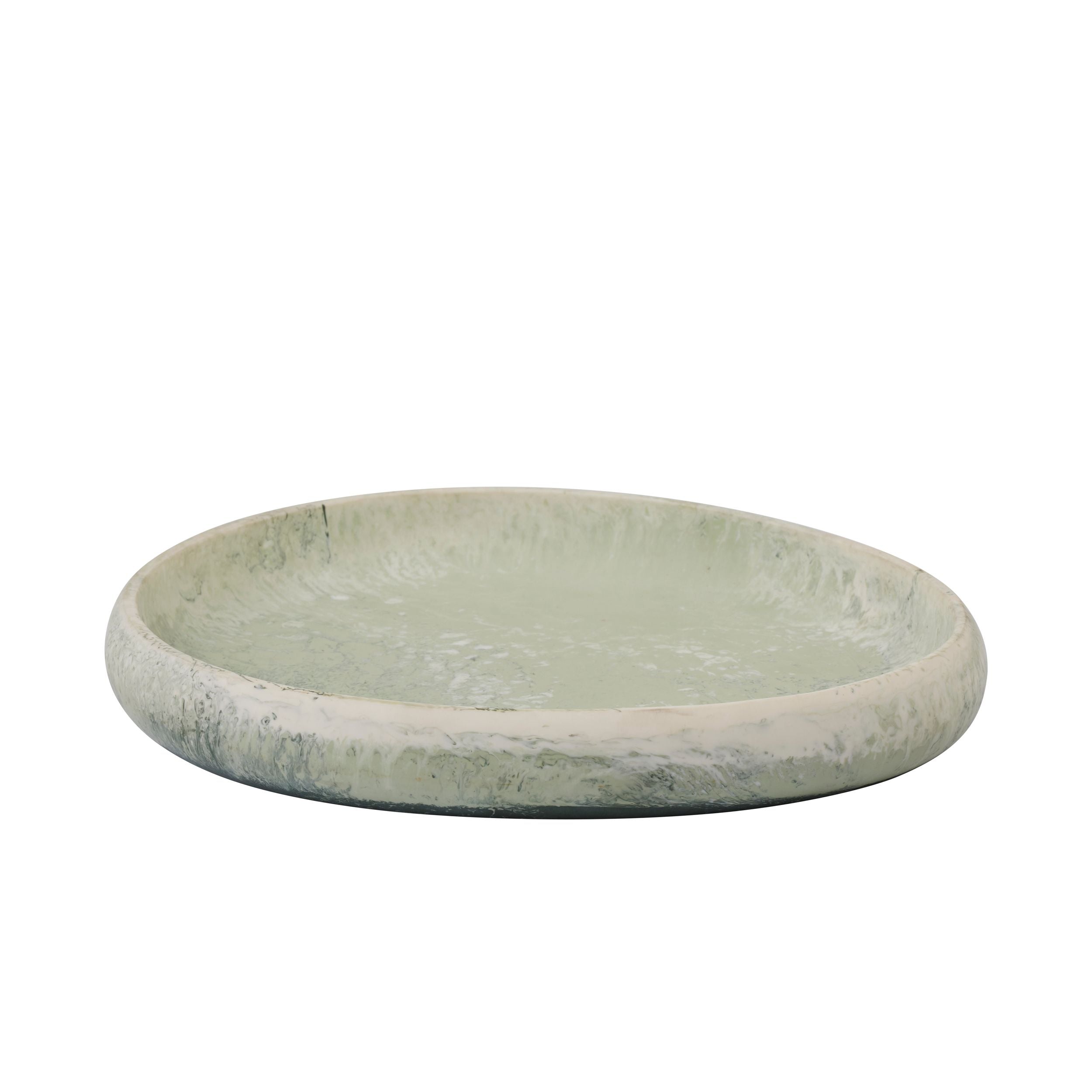 Assemble Wesley Resin Pebble Tray 32x38cm Sage