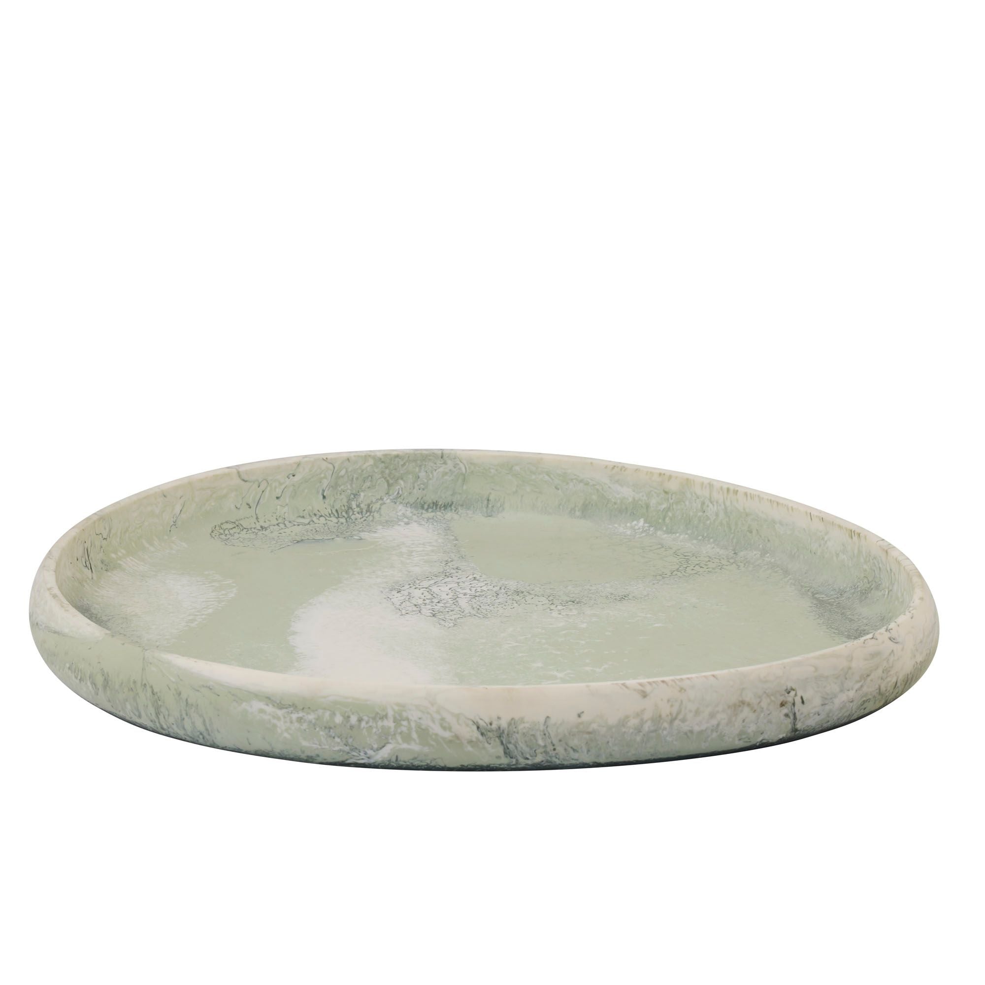 Assemble Wesley Resin Pebble Tray 43x50cm Sage