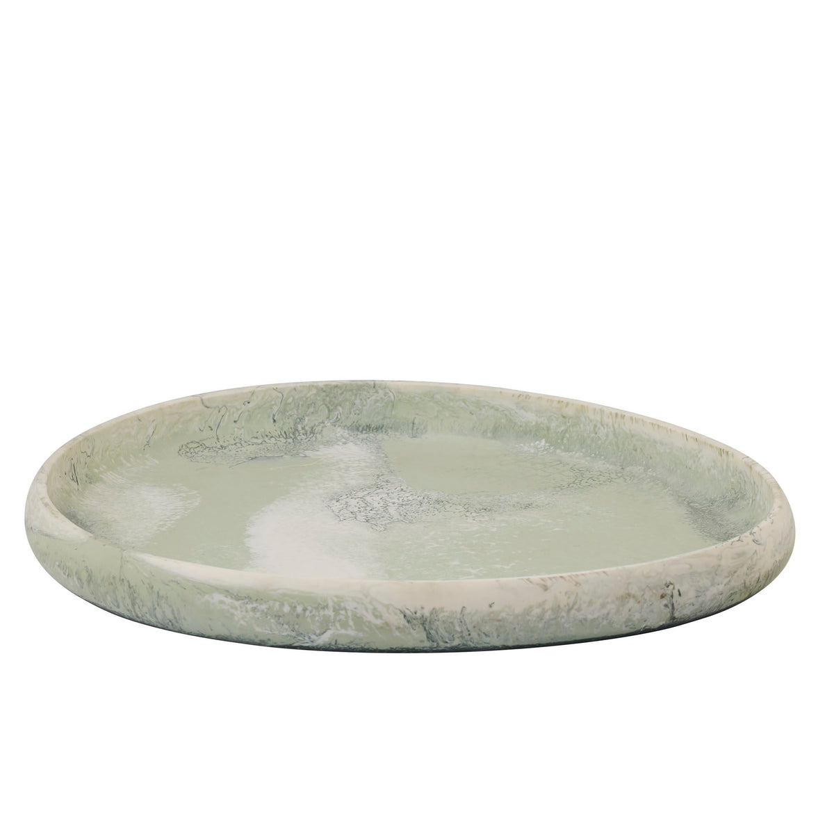 Assemble Wesley Resin Pebble Tray 43x50cm Sage
