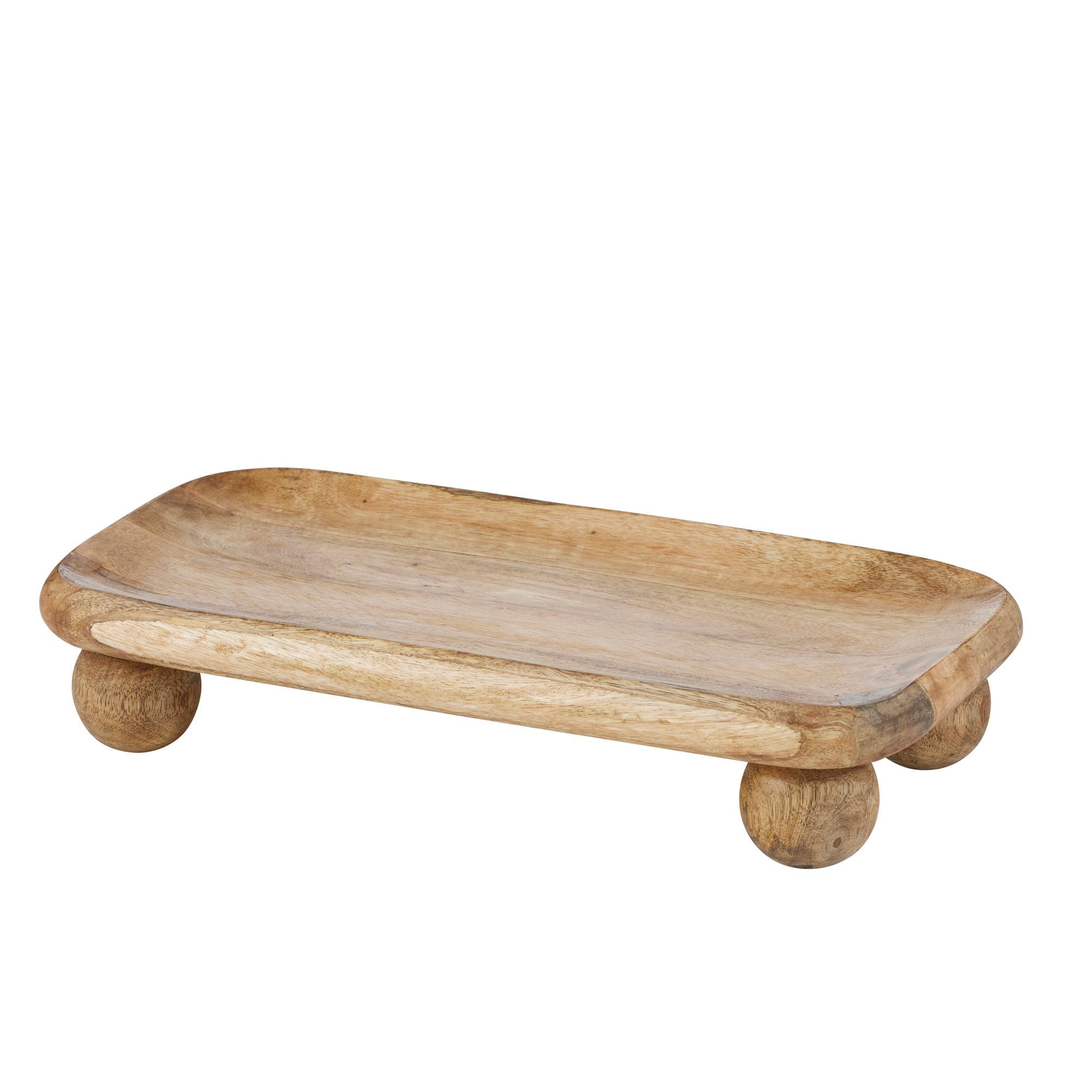 Assemble Vance Wood Rectangle Footed Board 19x36x6.5cm