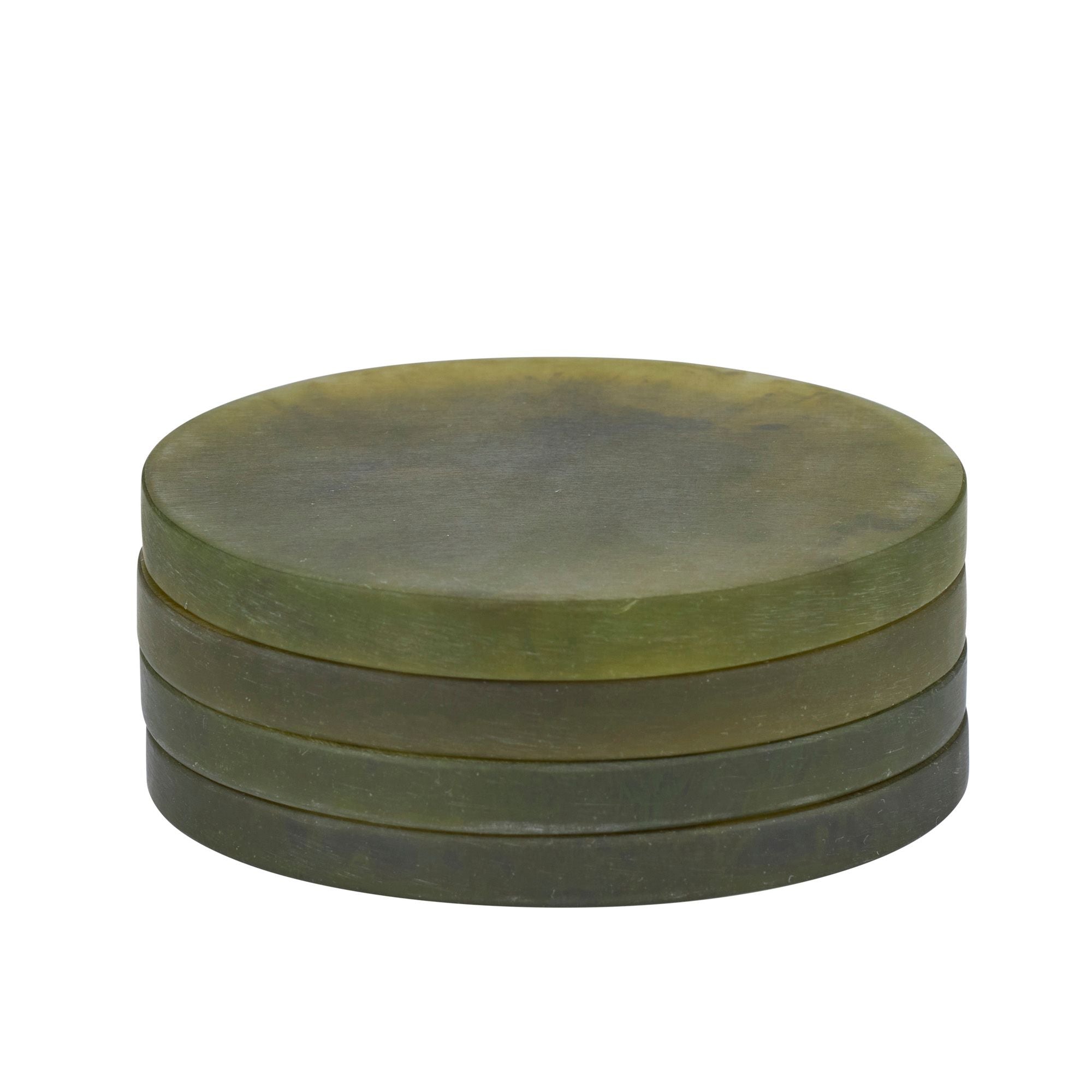 Assemble Kip Set of 4 Resin Coasters Pesto