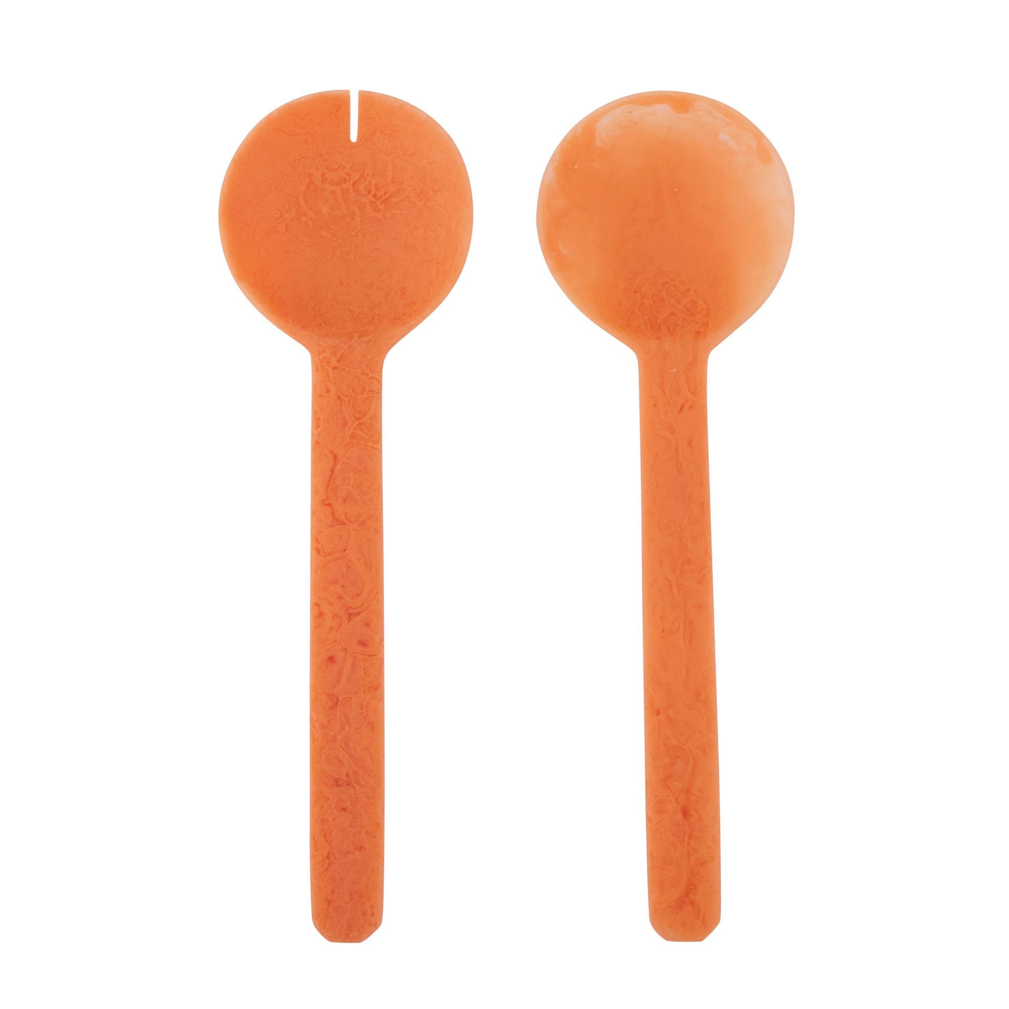 Assemble Kip Set of 2 Resin Salad Server Papaya