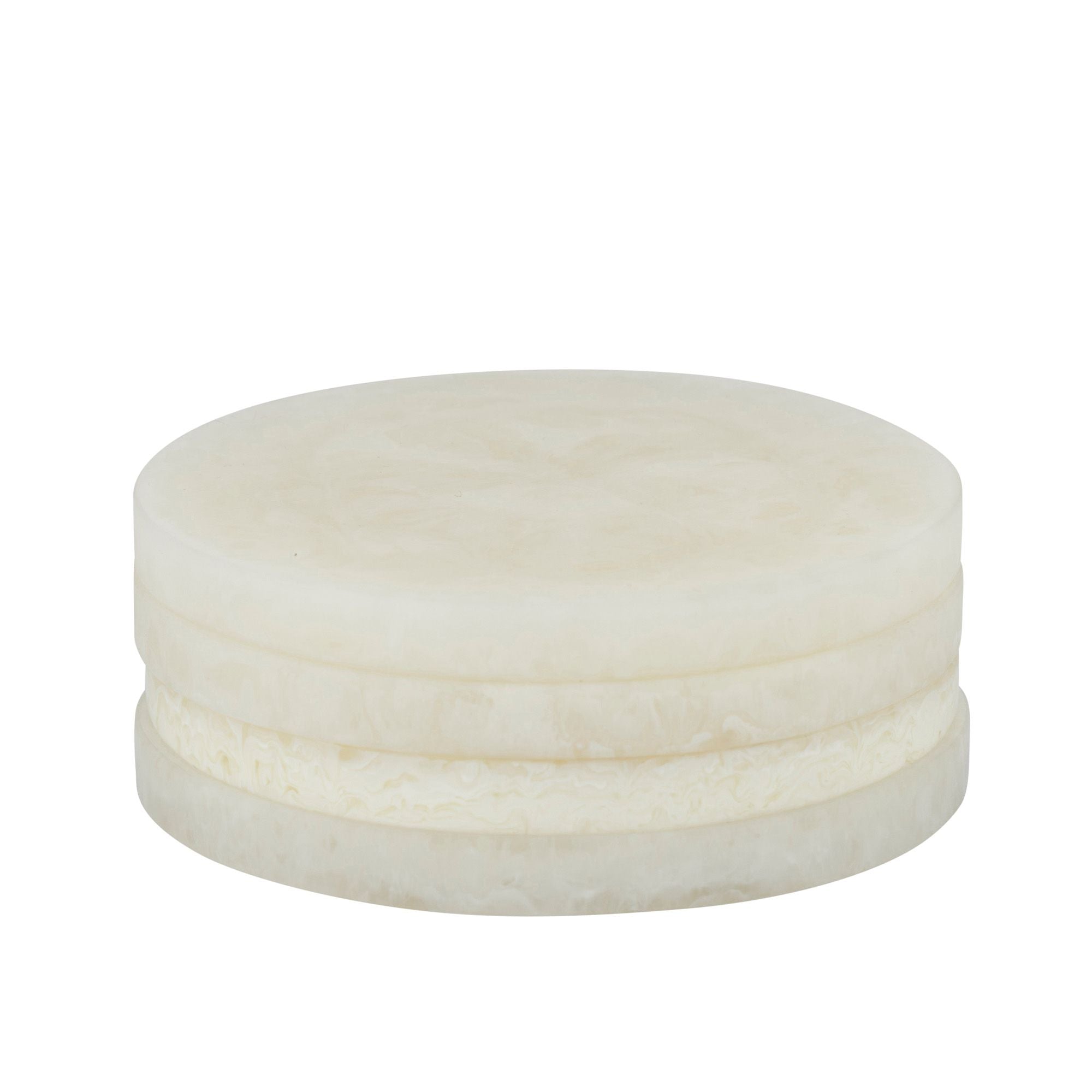 Assemble Kip Set of 4 Resin Coasters Ivory