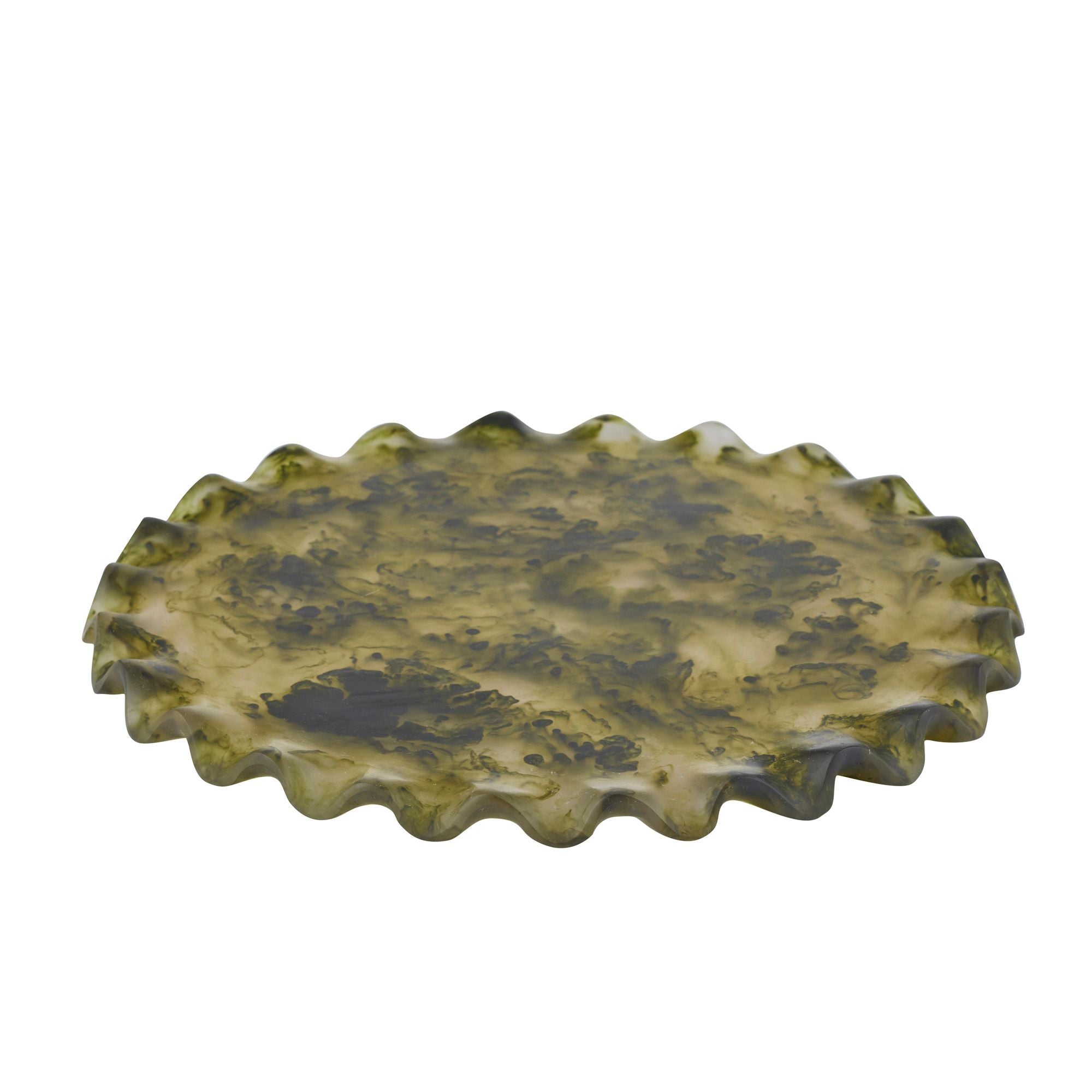 Assemble Ruby Resin Platter 28cm Pesto