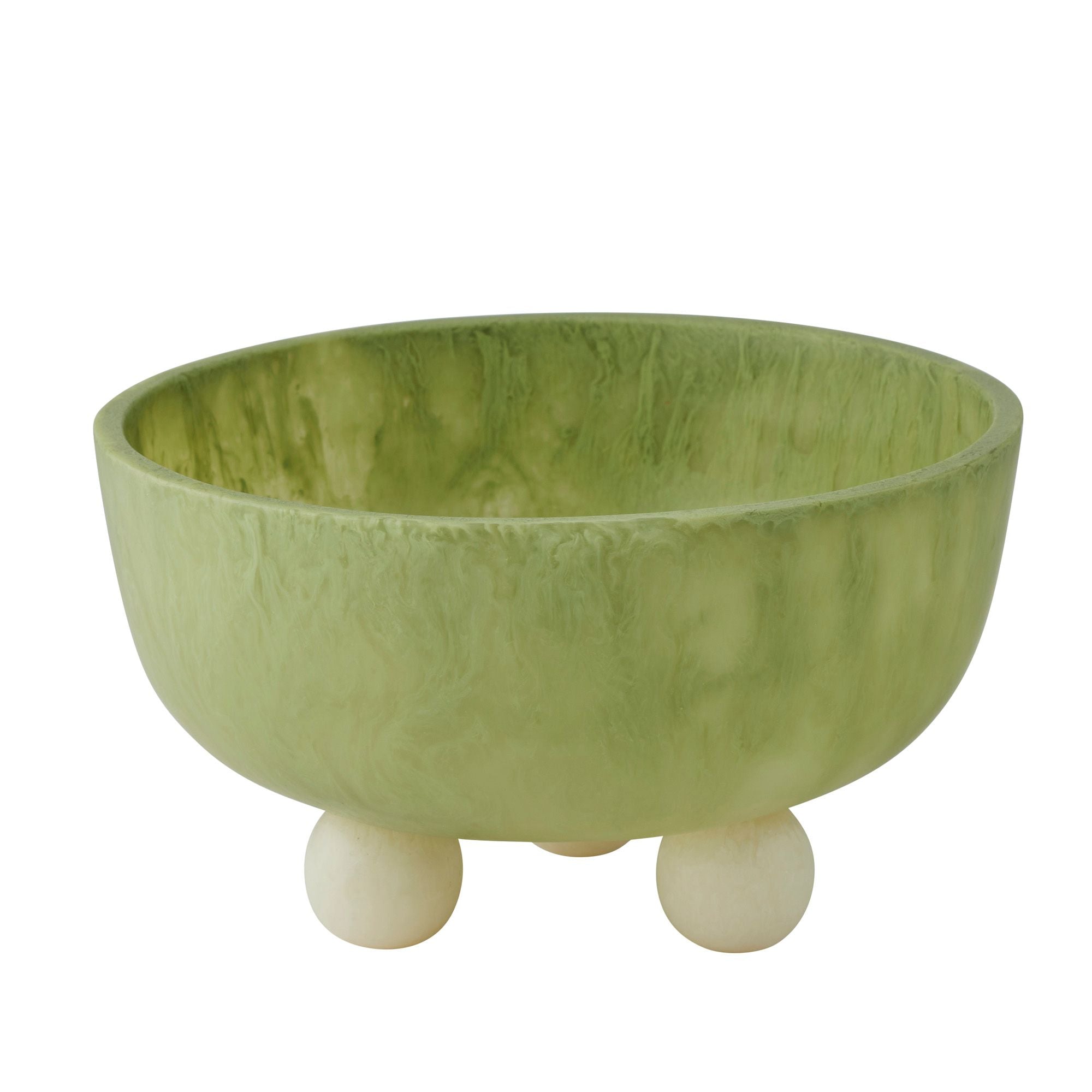 Assemble Kip Resin Footed Bowl Pist/Ivory