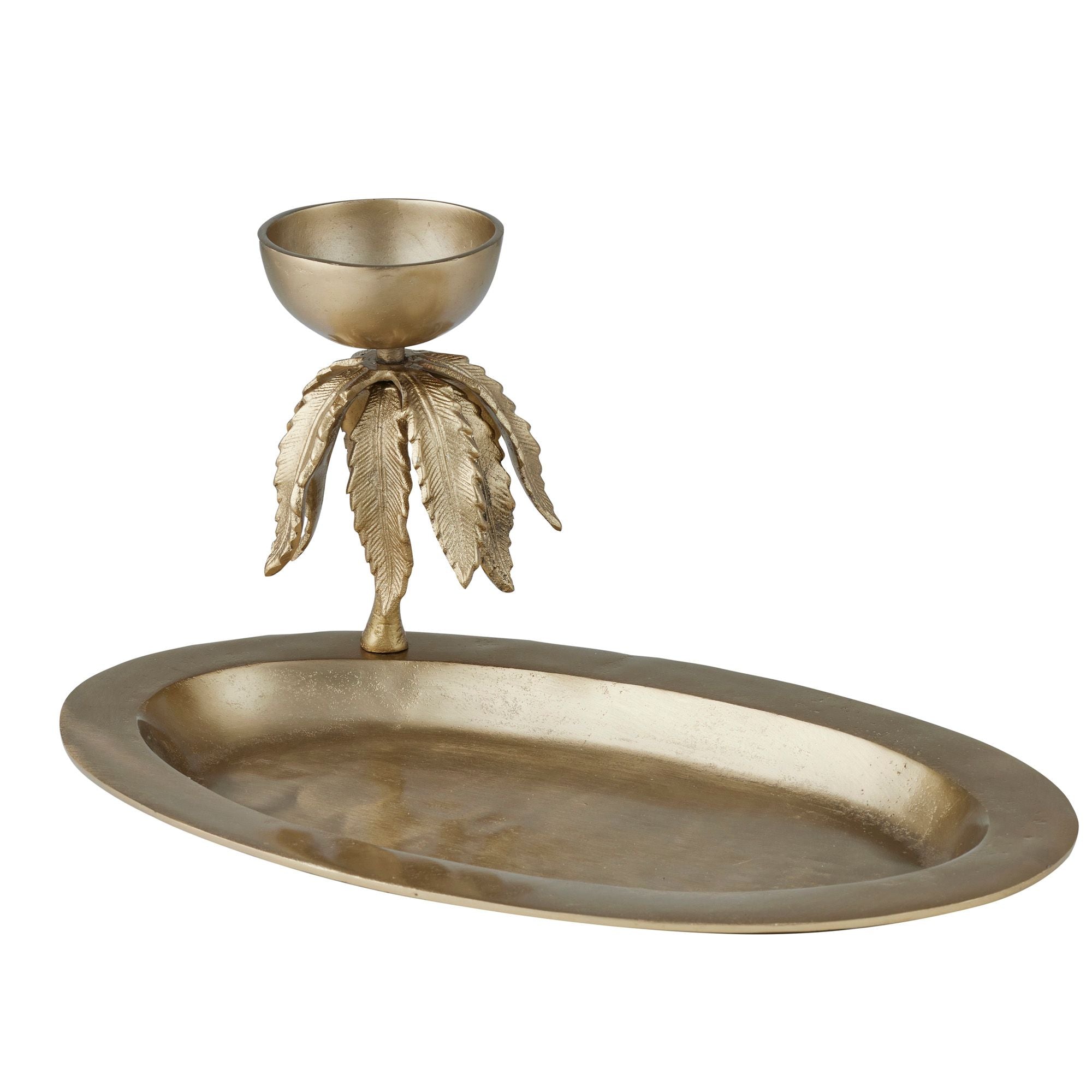 Assemble Palmae Metal Serving Tray Gold