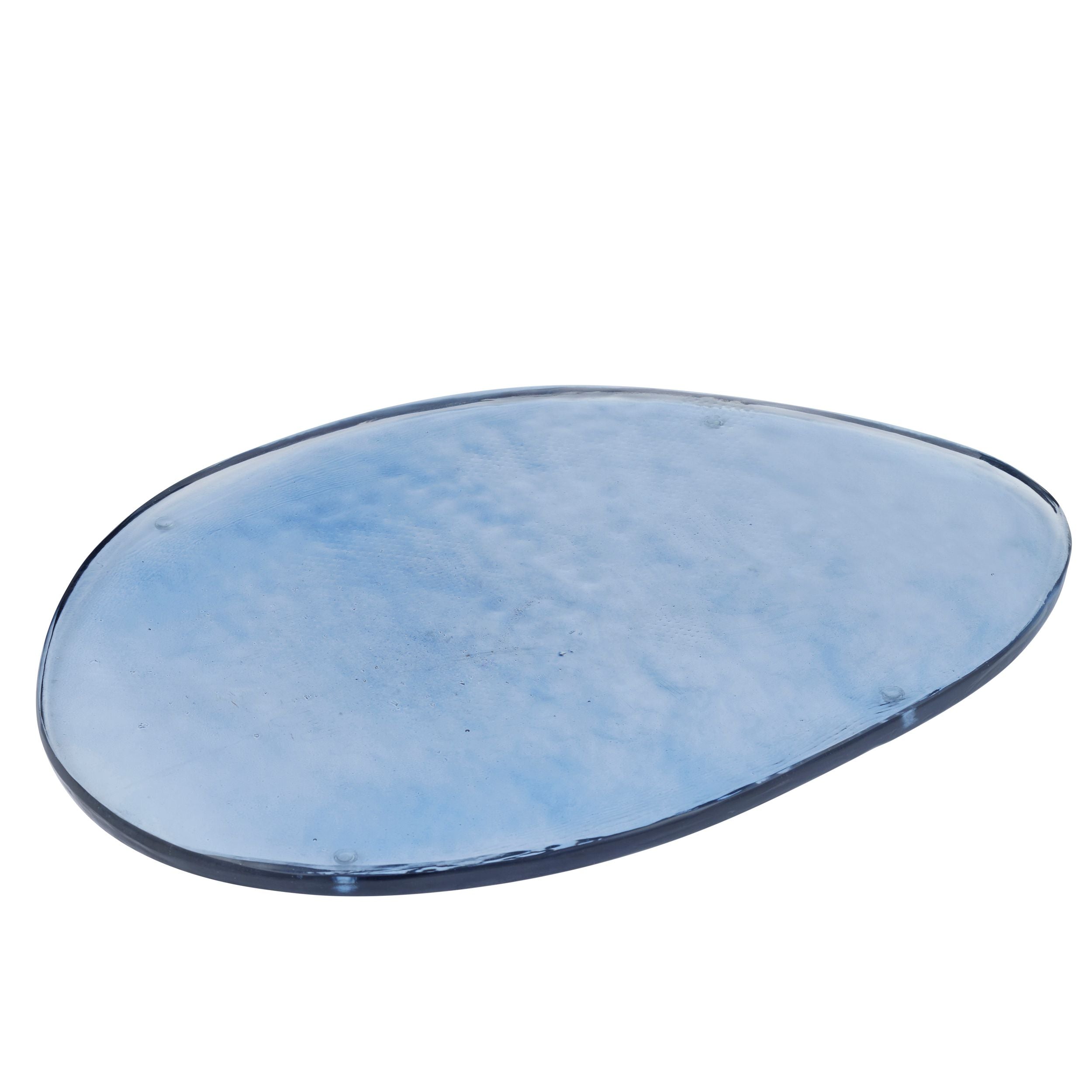 Assemble Bayou Glass Serving Board 27x40cm Blue