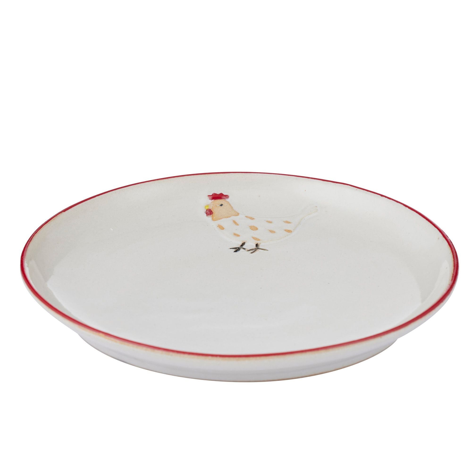Assemble Charlie Chook Ceramic Plate Ivory