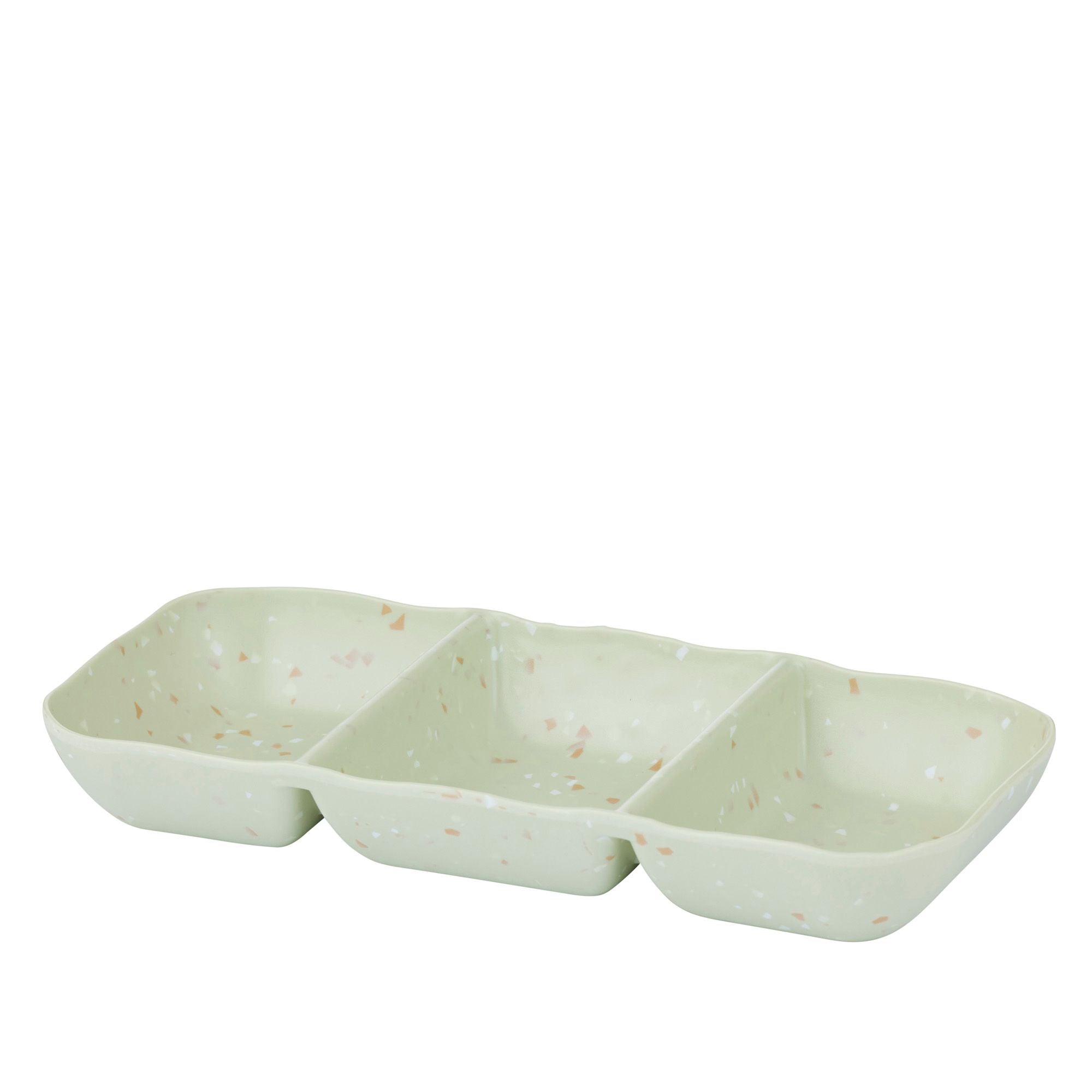 Assemble Drift Terrazzo Mel 3-Div Platter