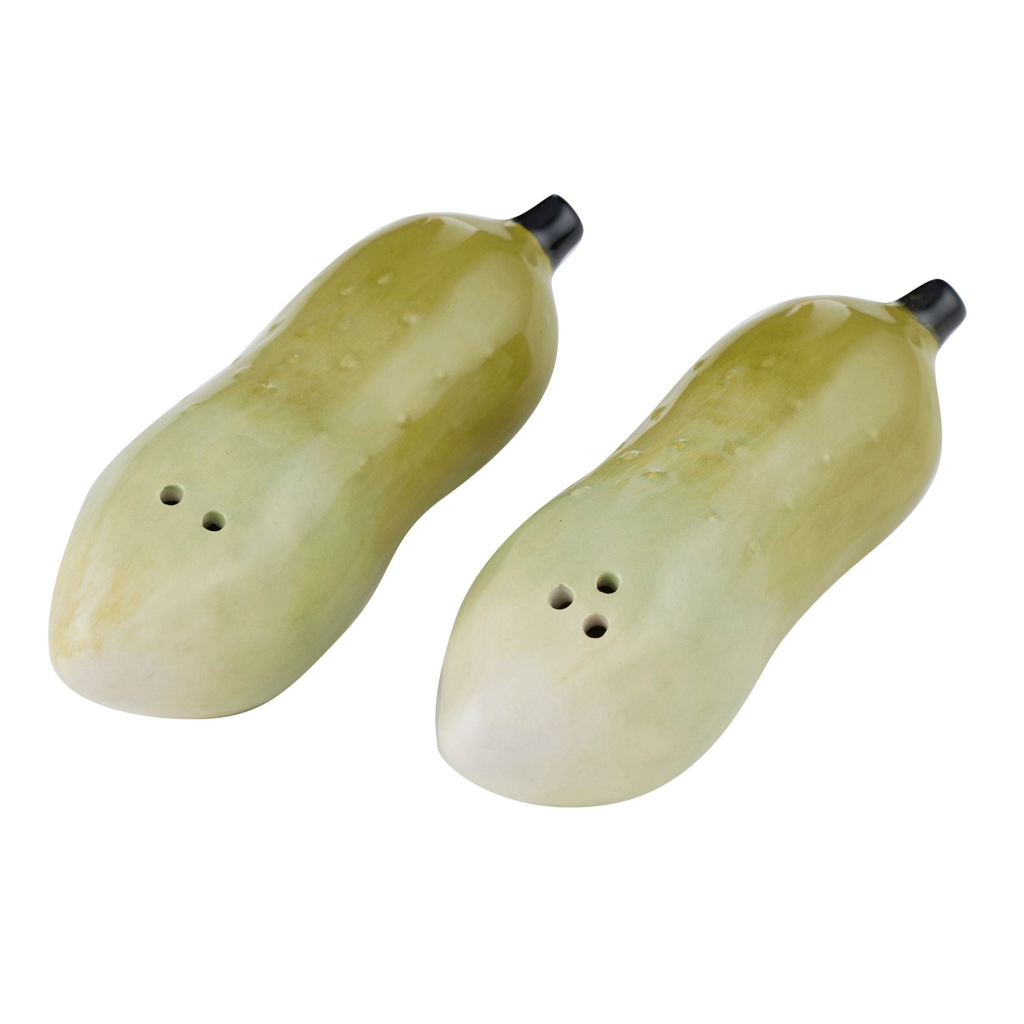 Assemble Pickle Set of 2 Ceramic S&P Green