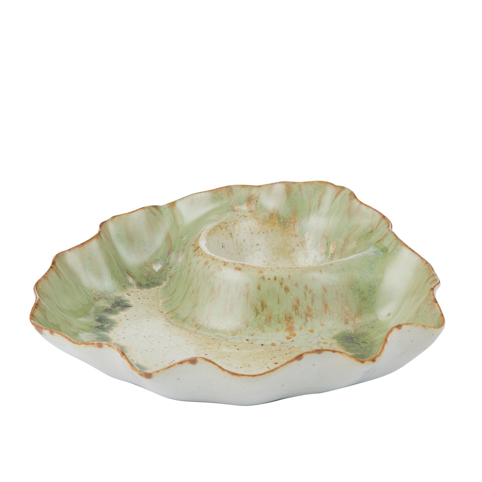 Assemble Ciotola Ceramic Dish 26.5x24x5.5cm Green