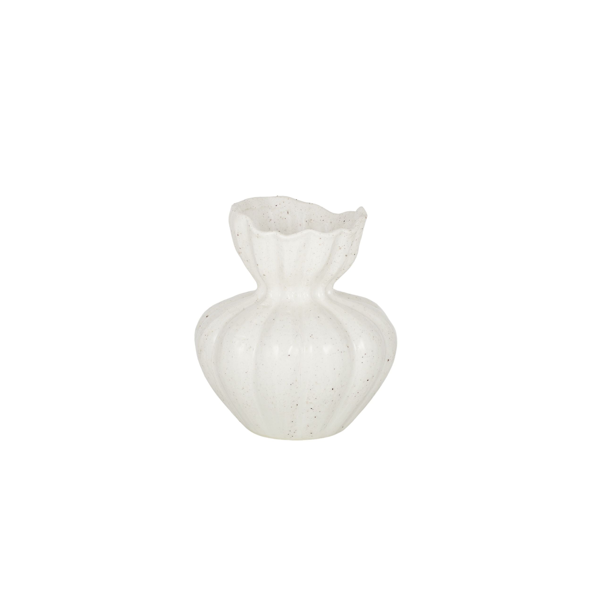 Coast To Coast Clara Ceramic Vase 17x17x19.5cm Ivory