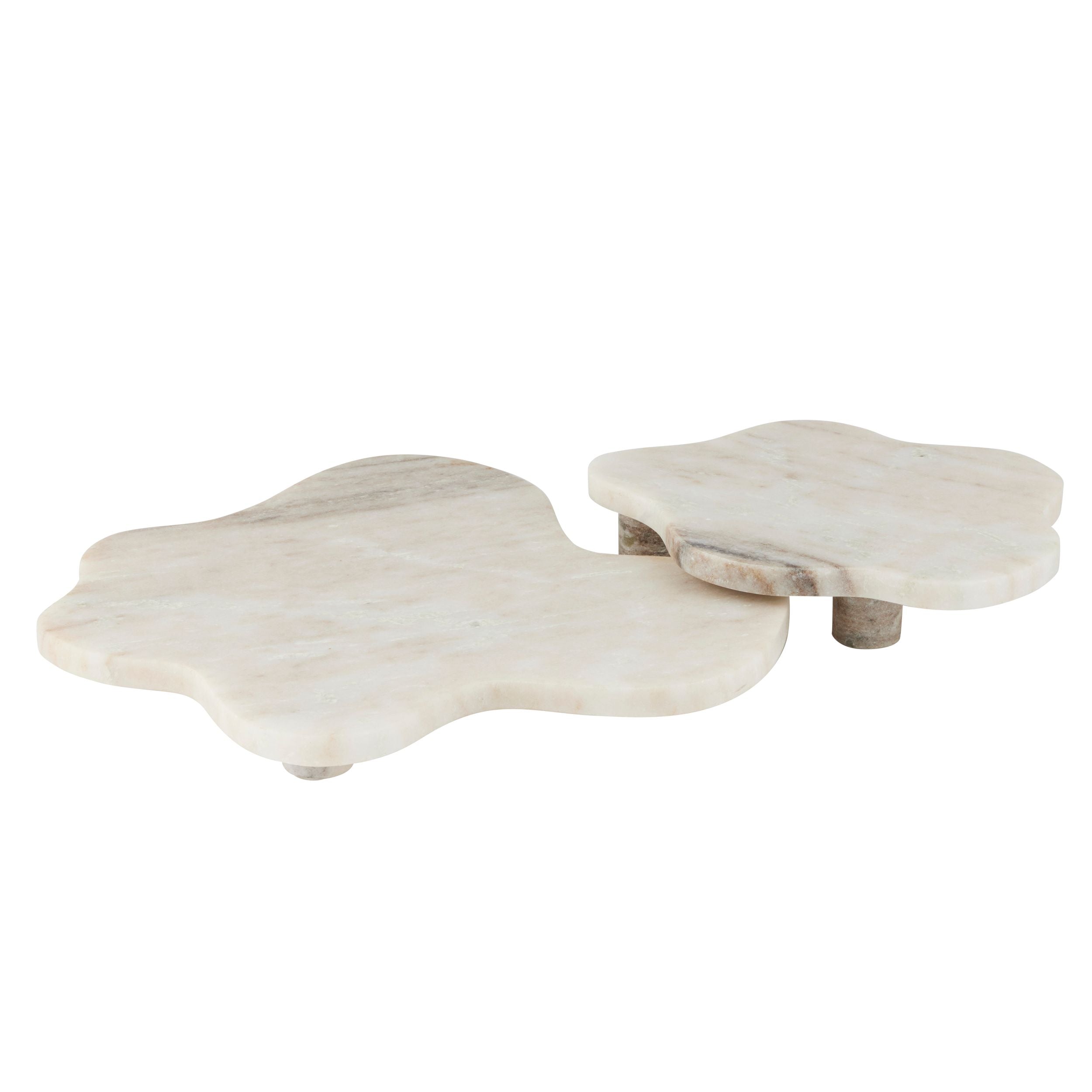 Assemble Puddle 2pc Marble Serving Set