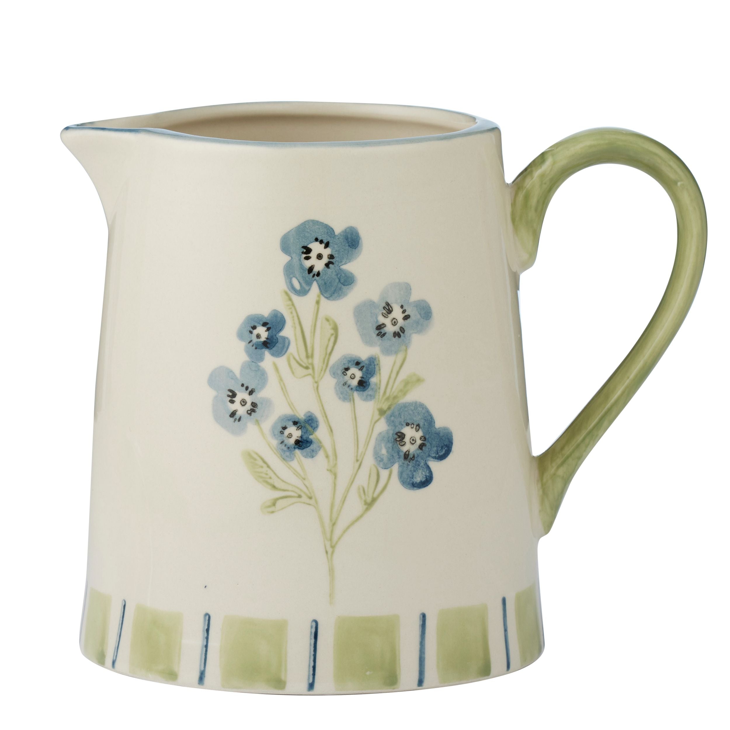 Assemble Olga Ceramic Jug Blue/Olive
