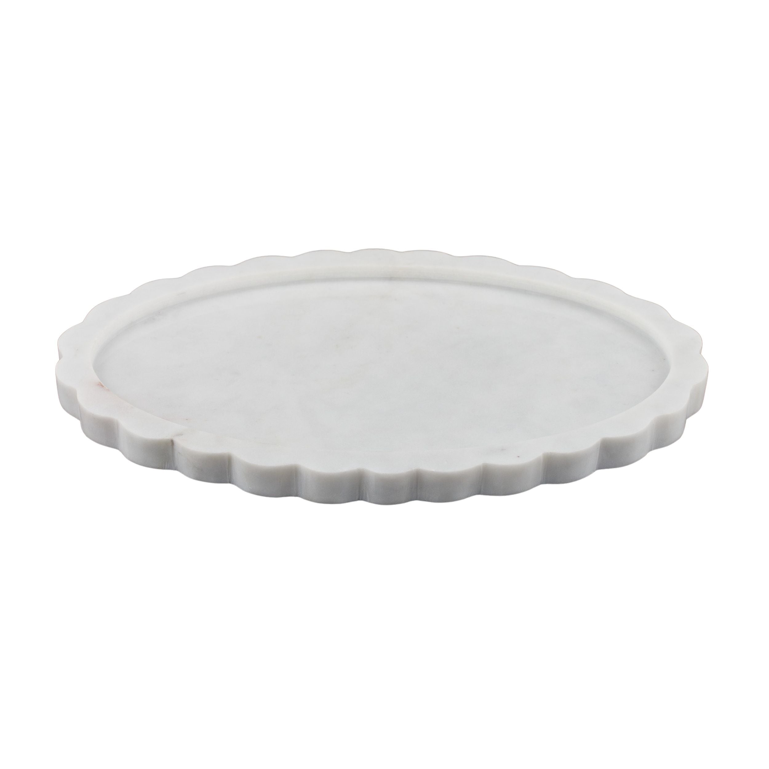 Coast To Coast Florence Marble Tray White