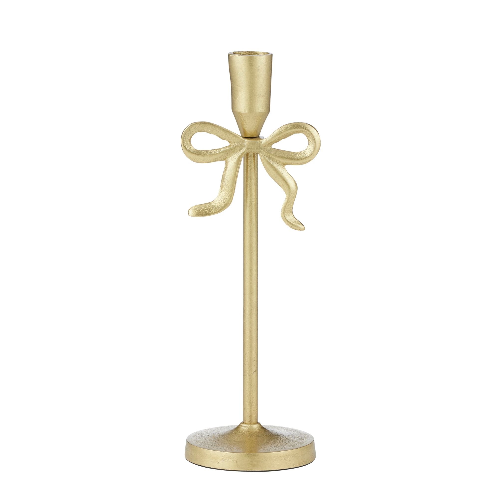 Assemble Bow Metal Candleholder Gold