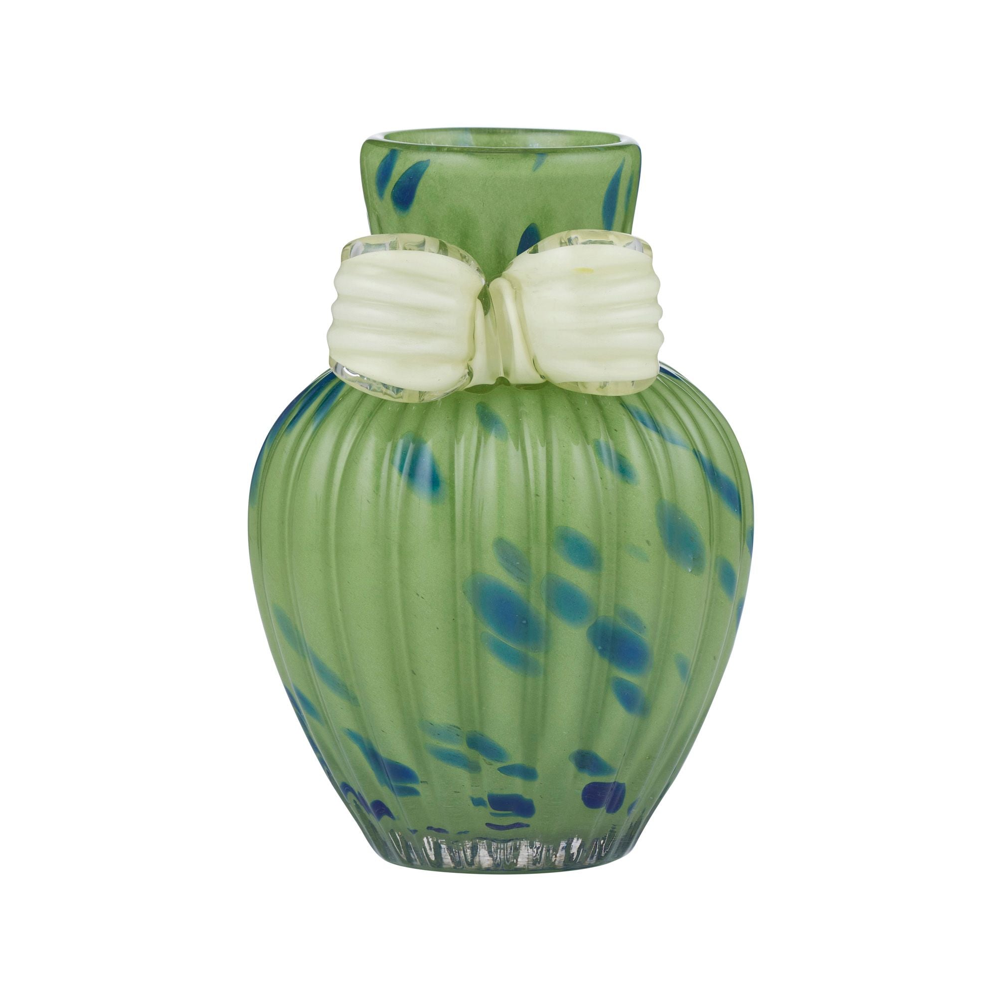Coast To Coast Kitty Glass Vase Green/Ivory