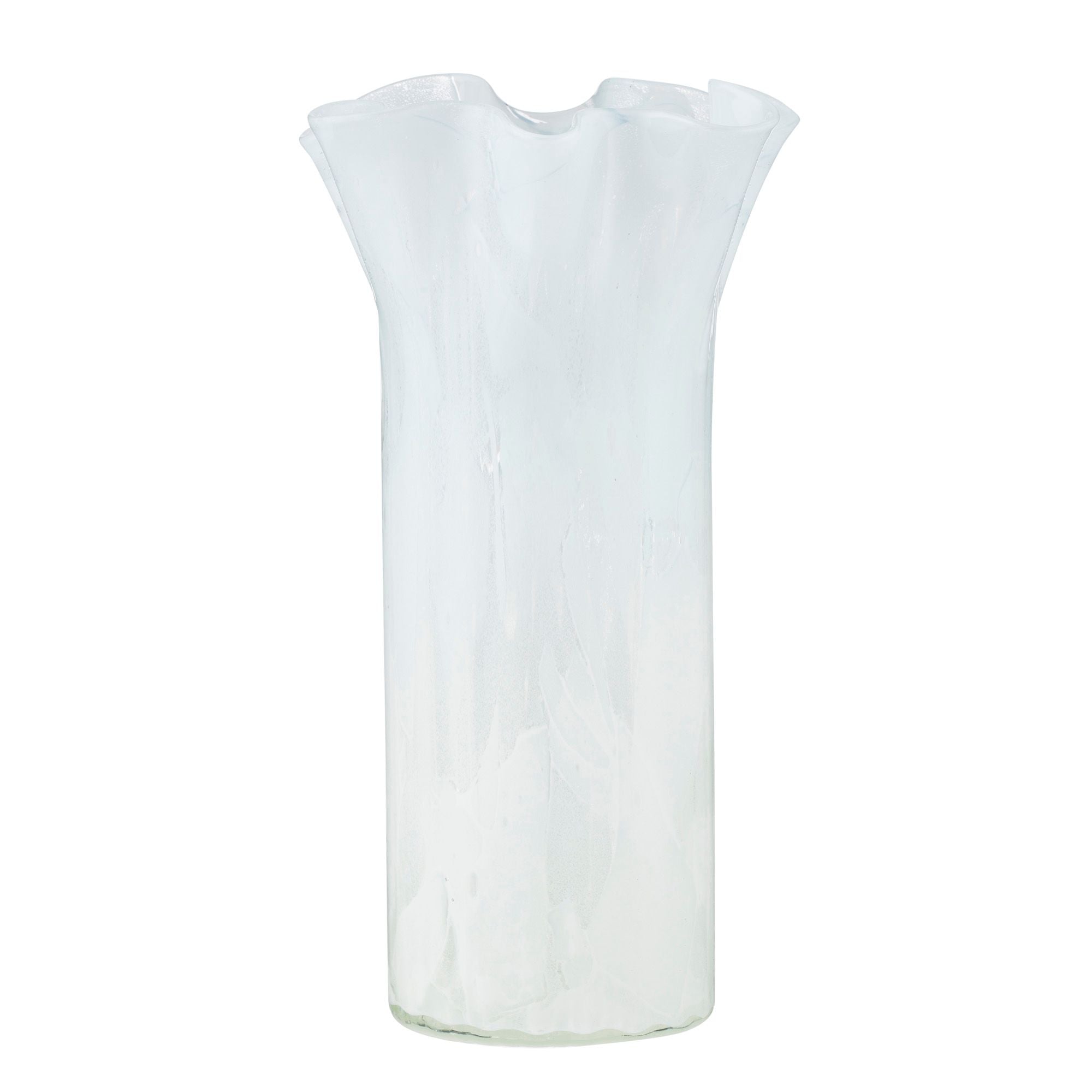 Coast To Coast Estuary Glass Vase Ivory/Blue