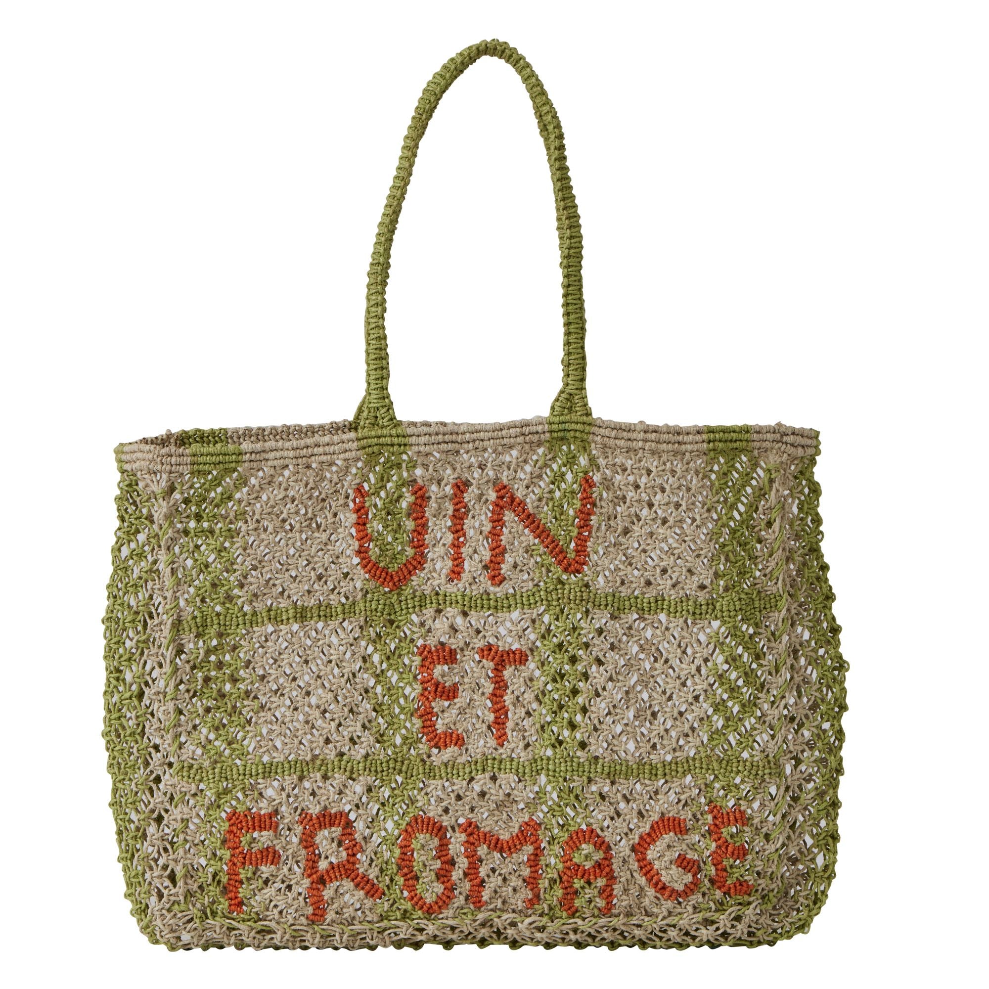 Coast To Coast Vin et Fromage Jute Tote Bag