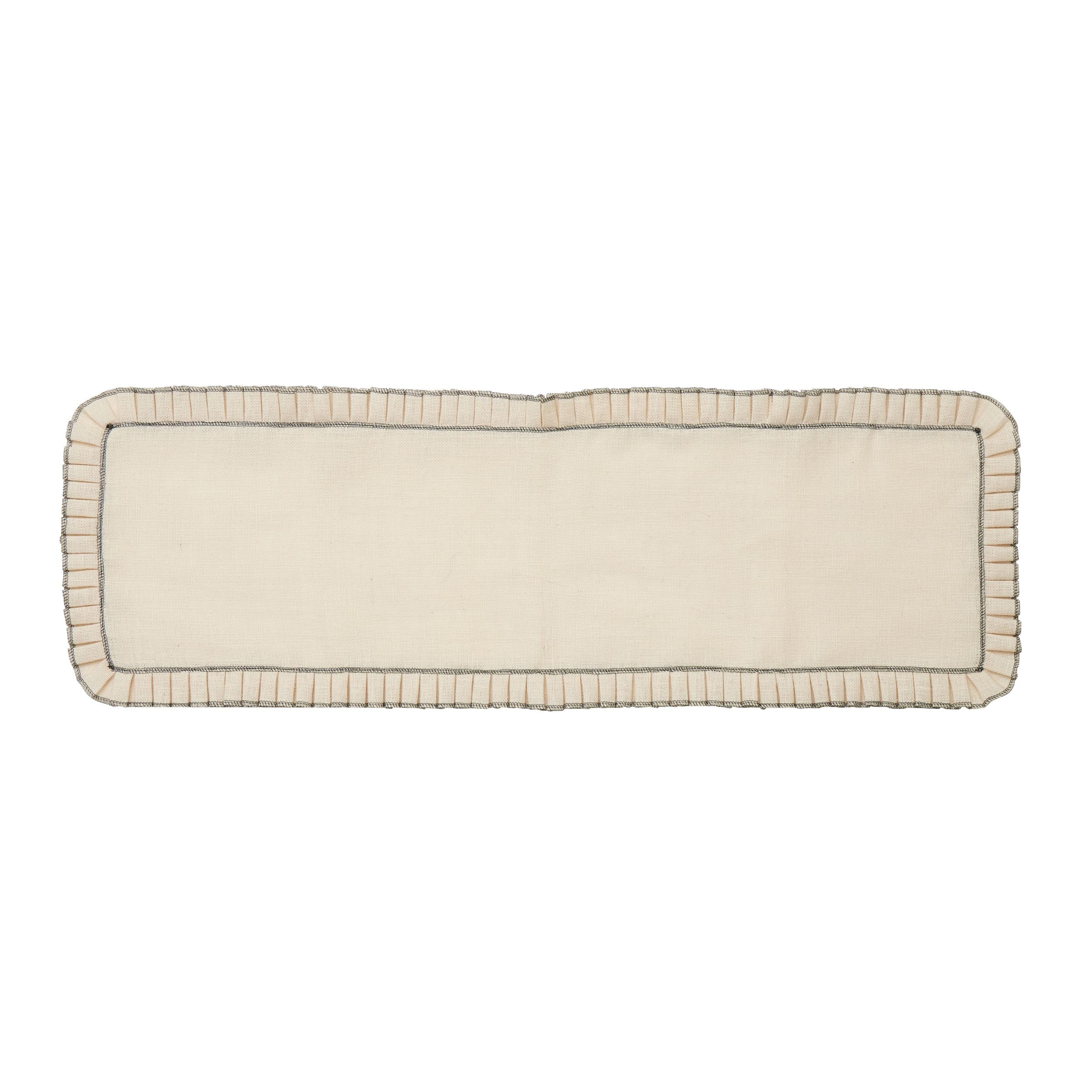 Assemble Pleat Jute Runner Ivory/Black