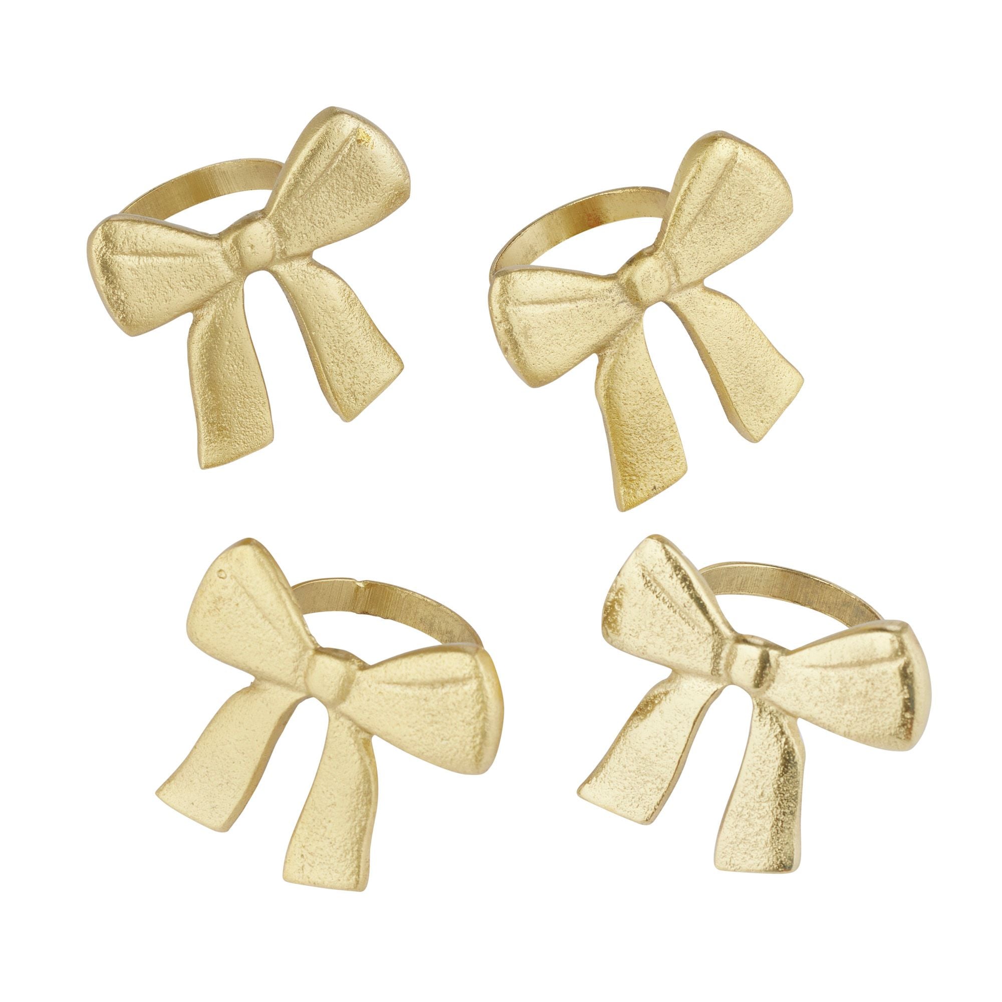 Assemble Bow Metal Napkin Ring Gold