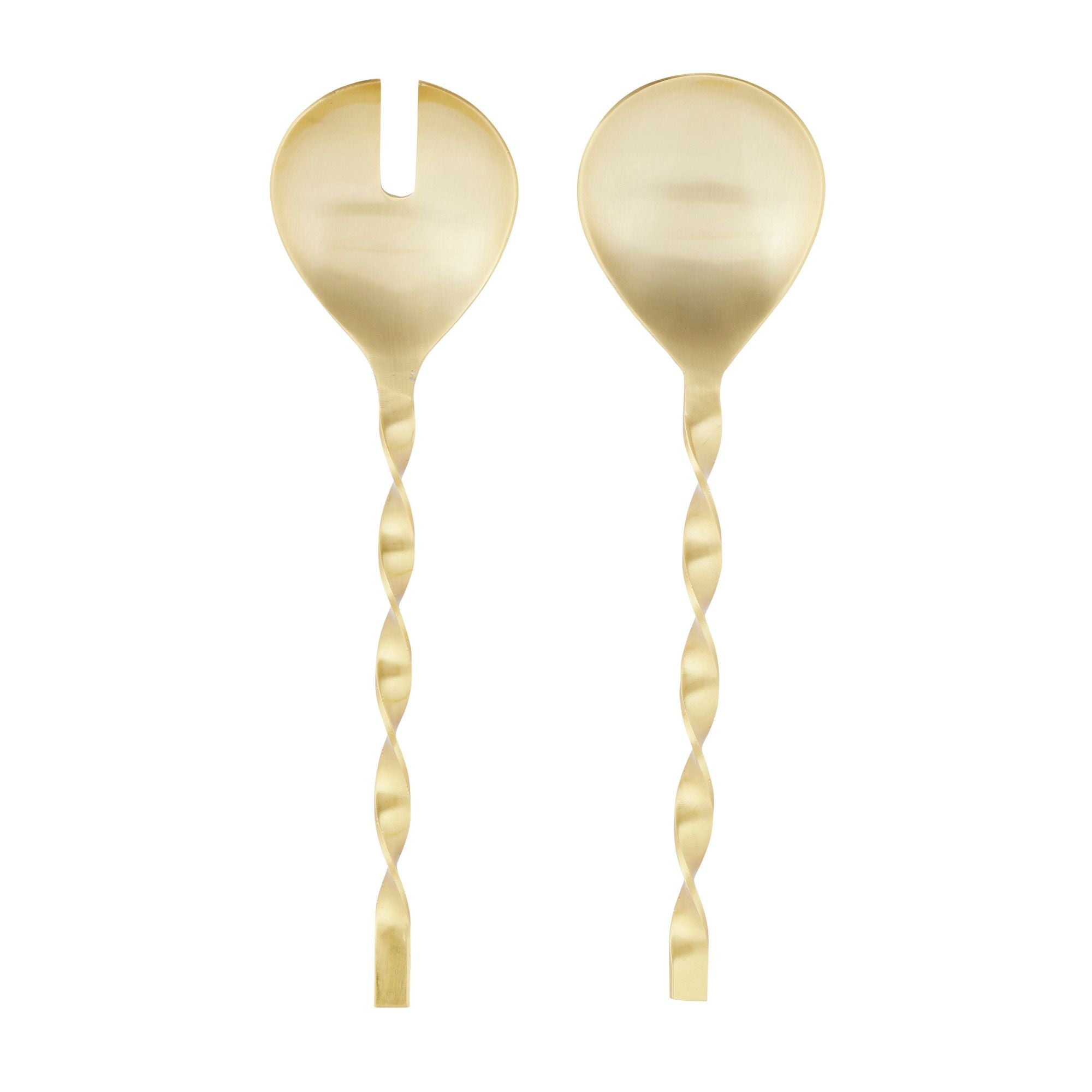 Assemble Twist Set of 2 Stainless Steel Salad Servers