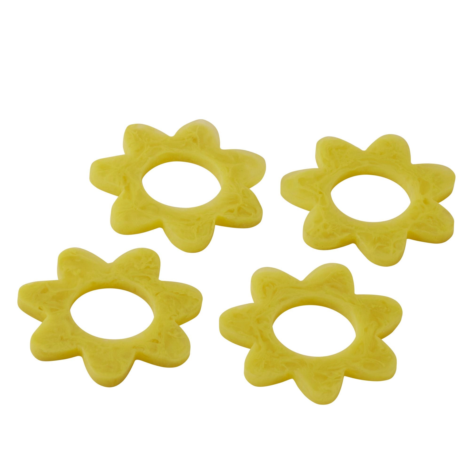Assemble Kip Set of 4 Resin Napkin Ring Zest