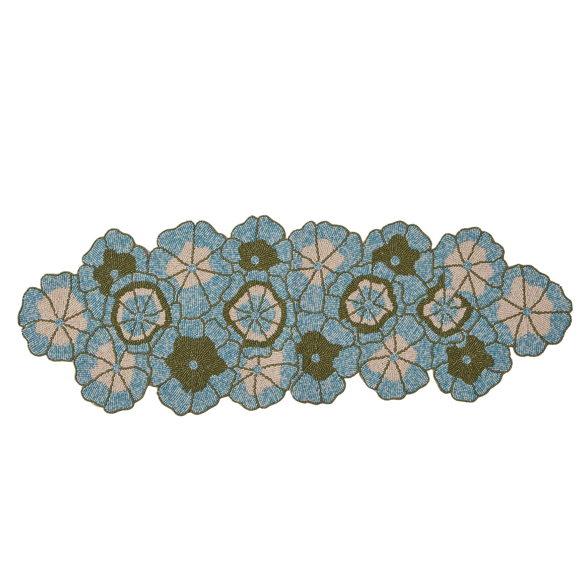 Assemble Beth Beaded Runner Blue/Green