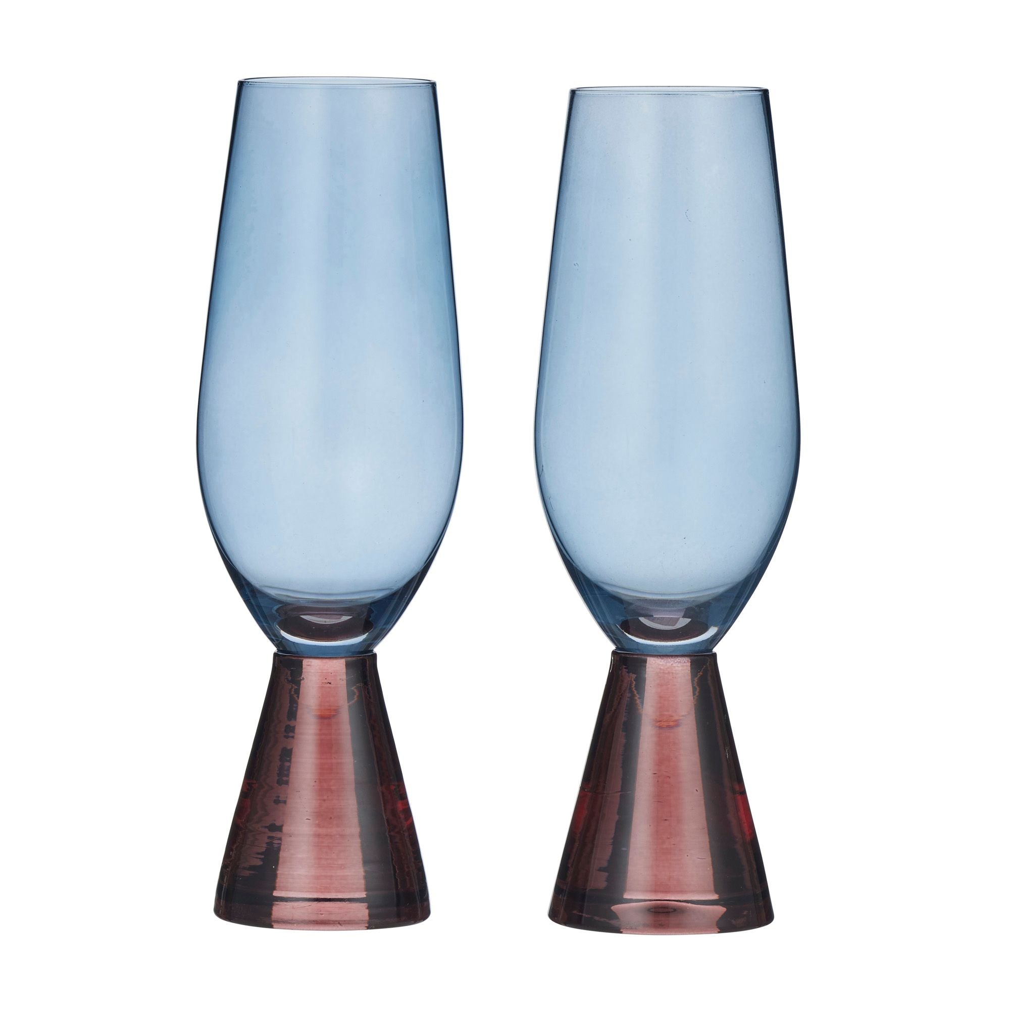 Assemble Pyramid Set of 2 Flute Russet/Blue