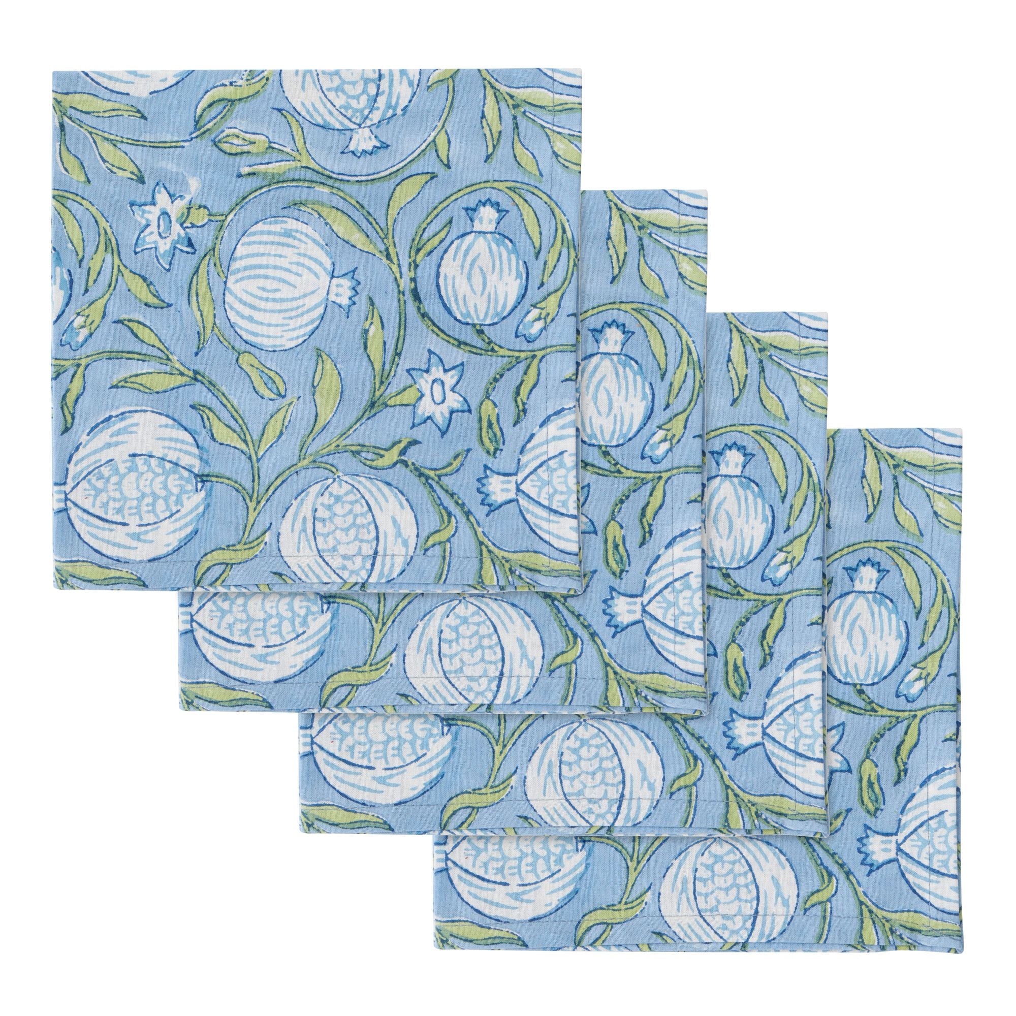 Coast To Coast Anaar Set of 4 Cotton Block Napkins