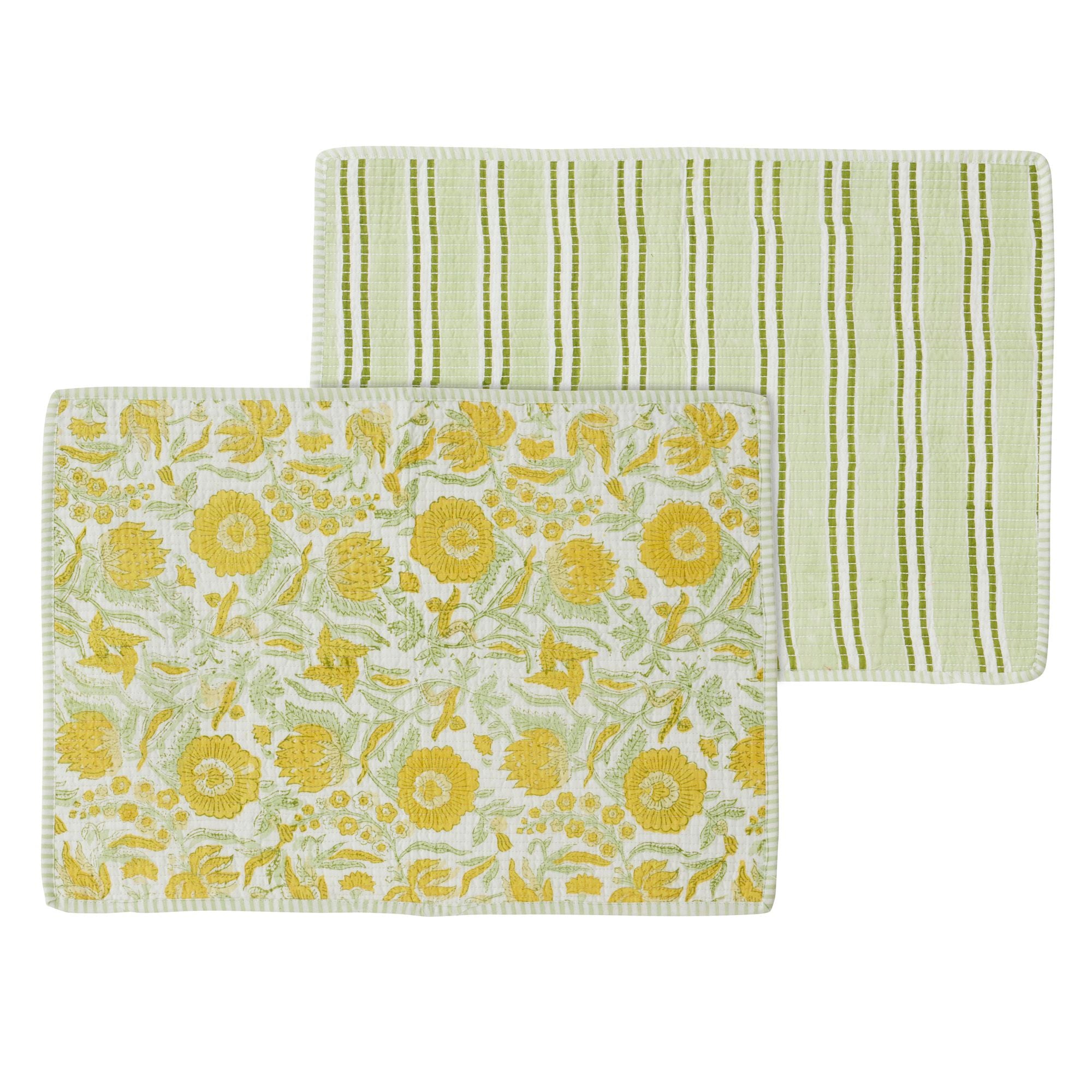 Coast To Coast Marigold Cotton Block Placemat