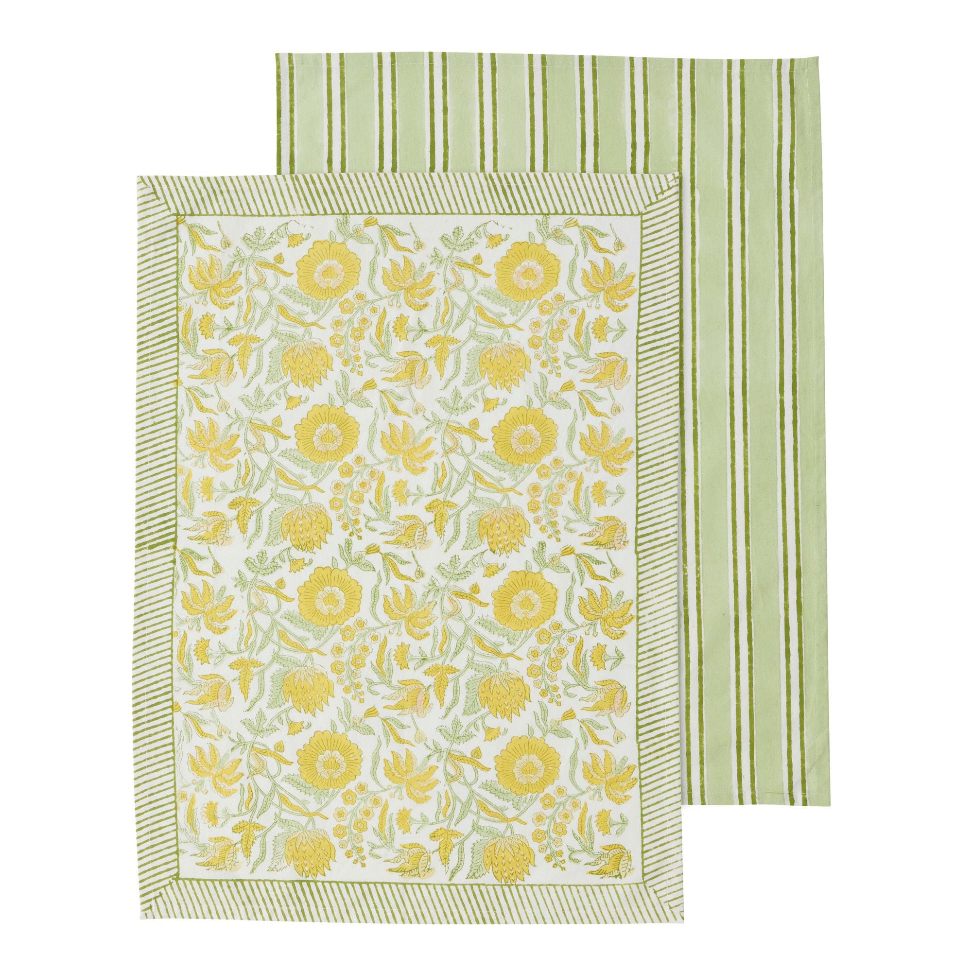 Coast To Coast Marigold Set of 2 Cotton Block T'Towels