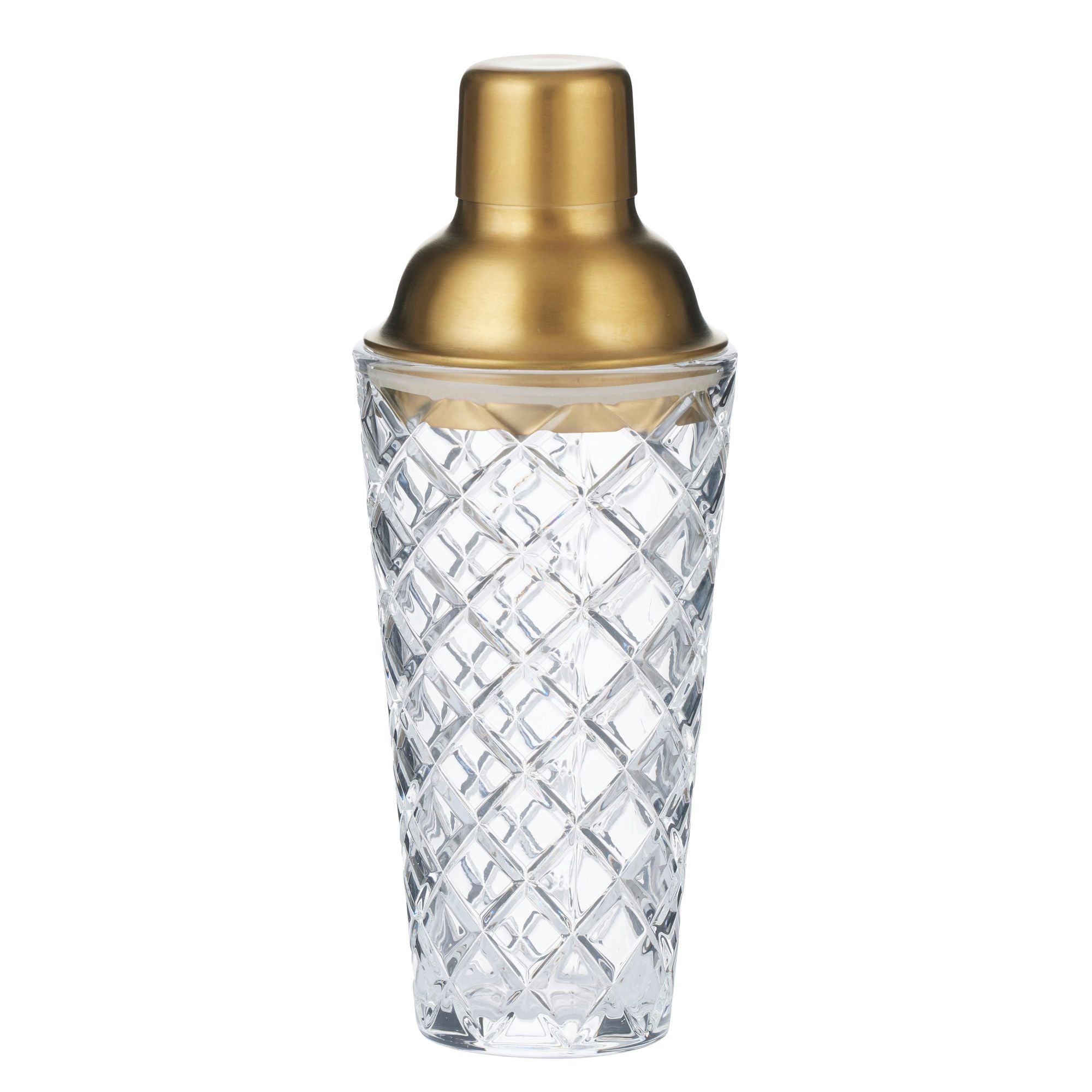 Assemble Ryder Cut Glass Cocktail Shaker