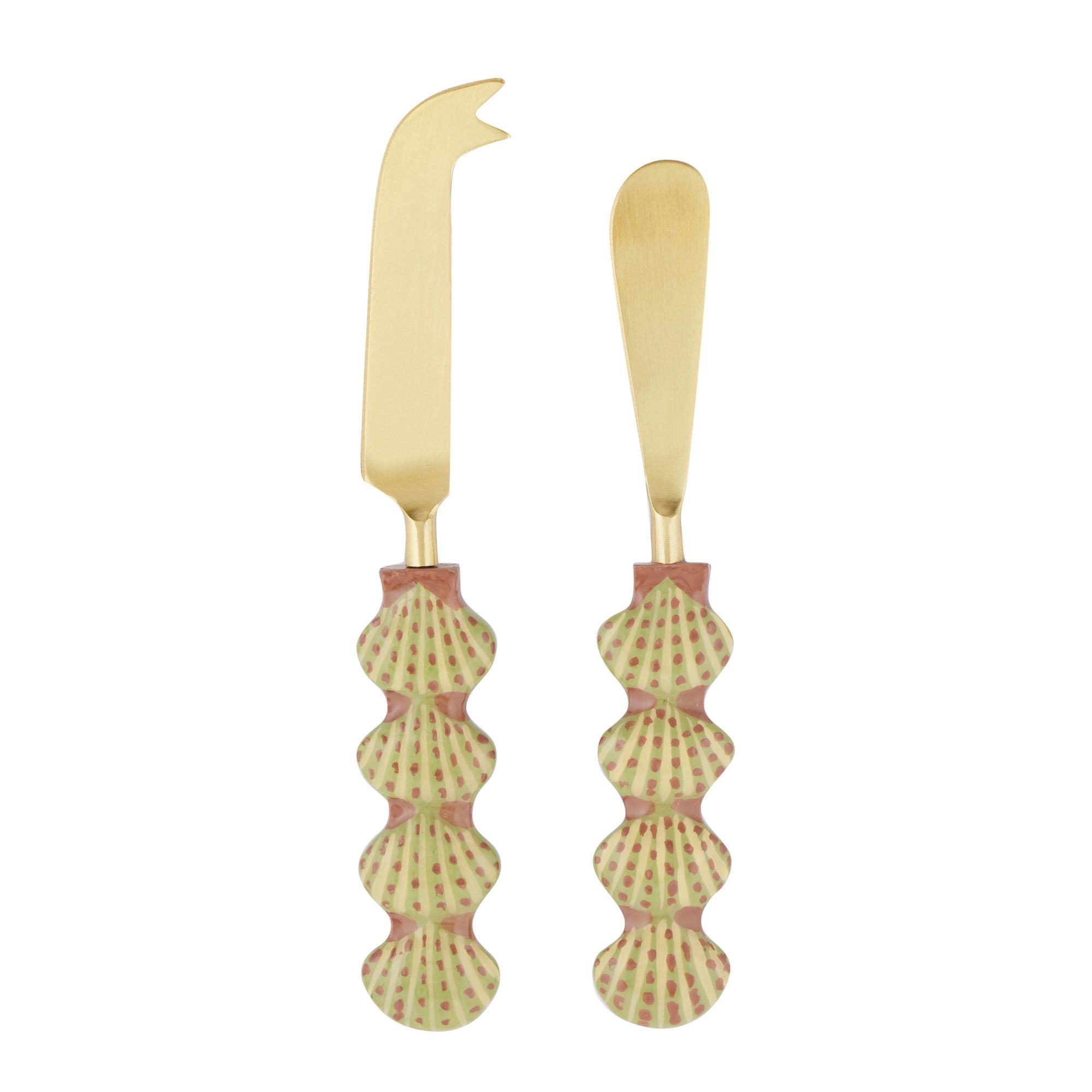 Assemble Ischia Set of 2 Stainless Steel Cheese Knife