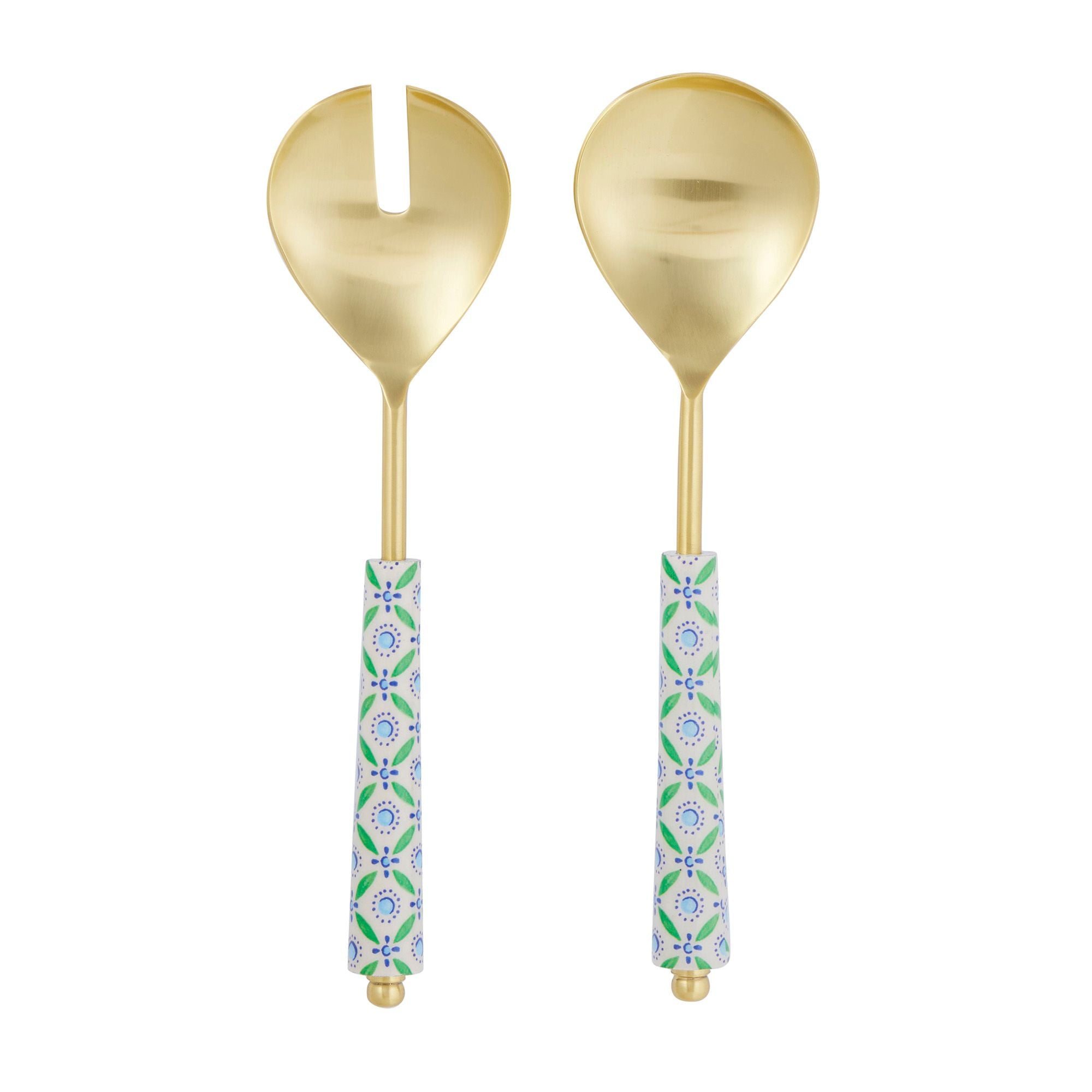 Assemble Iris Set of 2 Stainless Steel Salad Servers