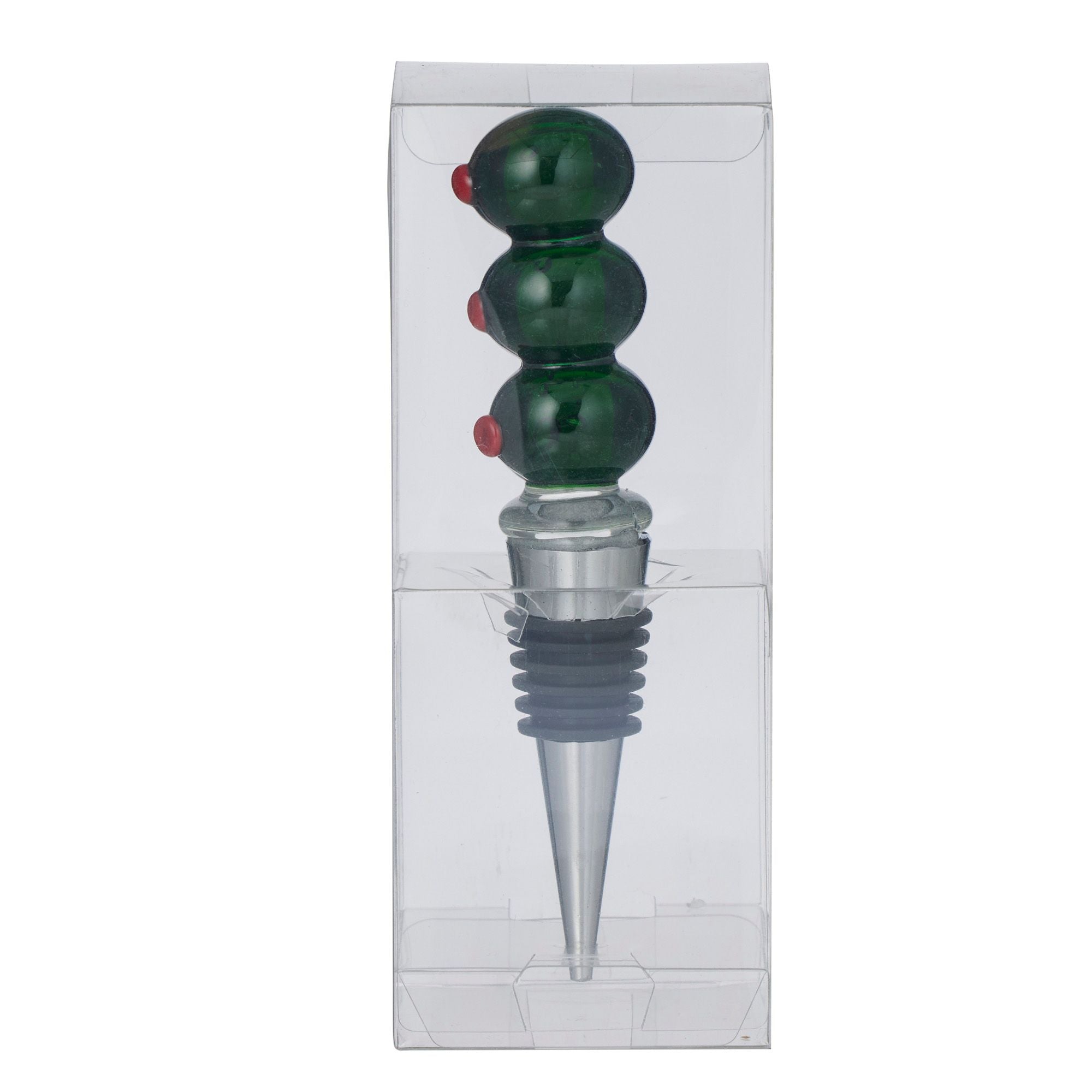 Assemble Olive Glass Bottle Stoppers