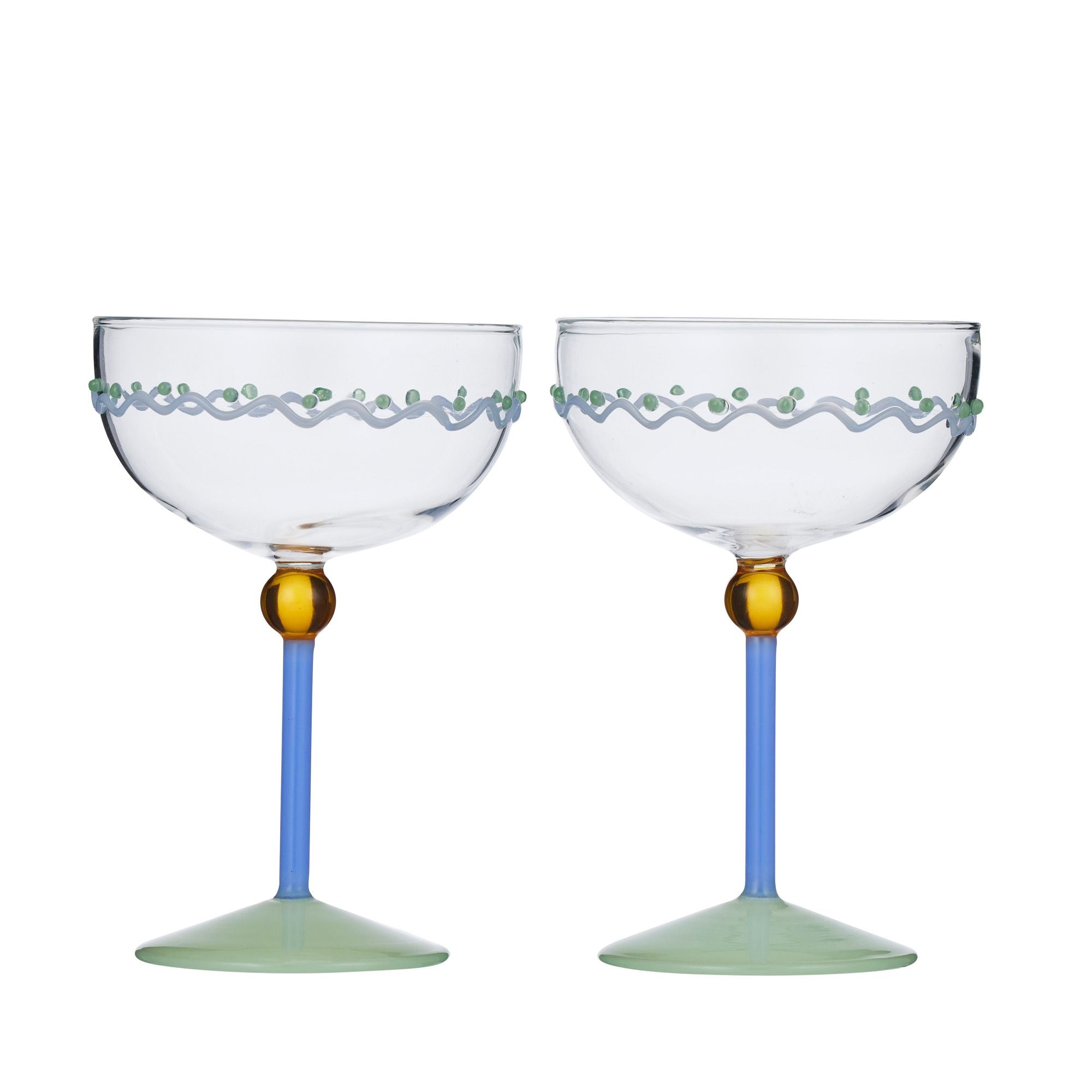 Assemble Mexicola Set of 2 Coupe Glass