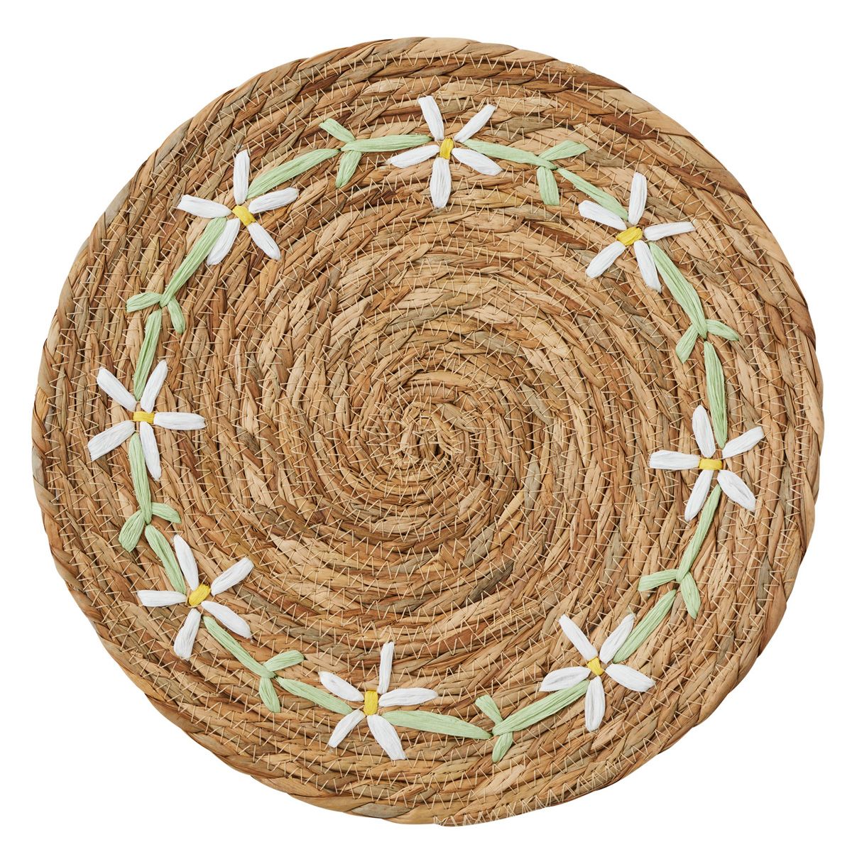Assemble Eloise Seagrass Placemat Natural/Green