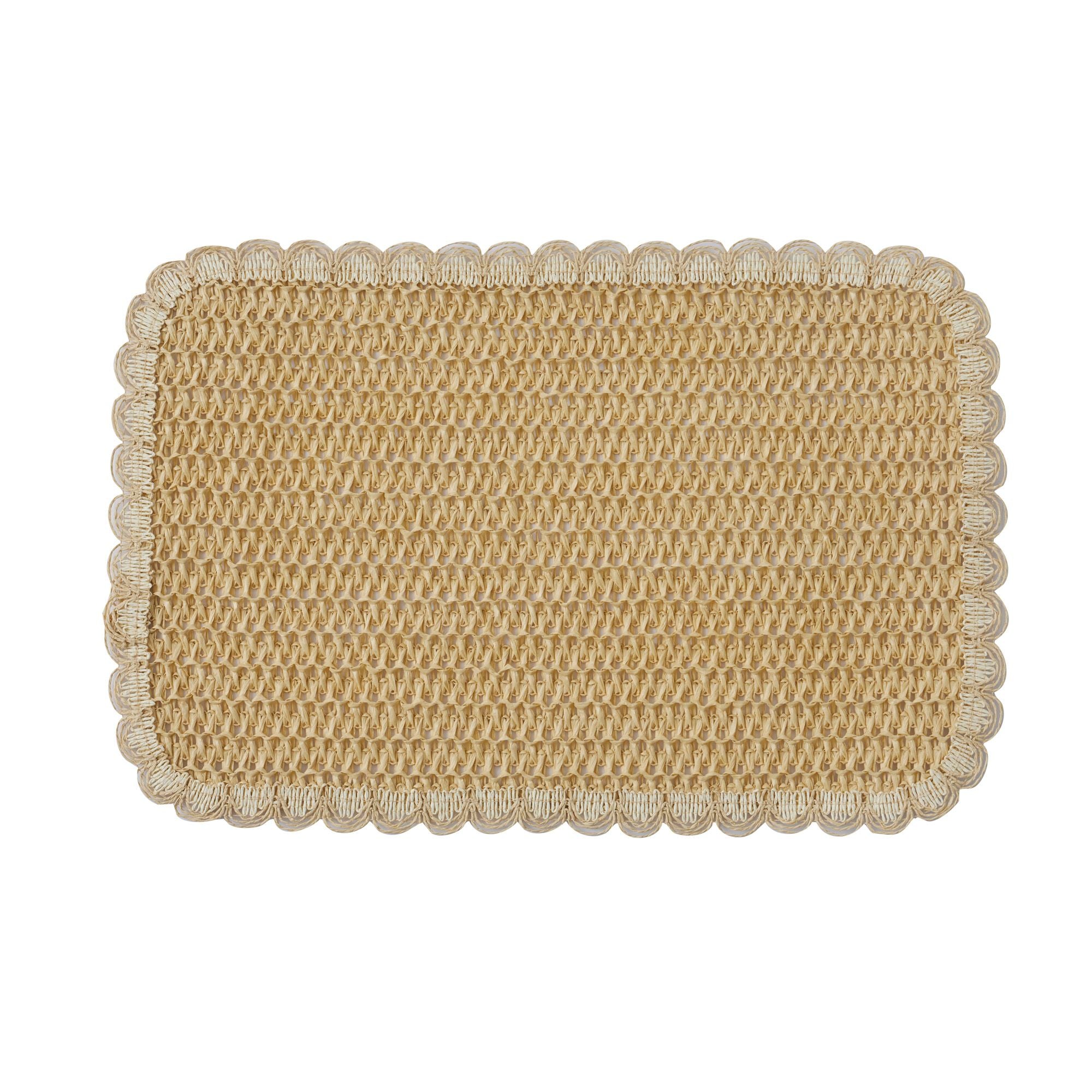 Assemble Ita Crochet Placemat Natural/Ivory