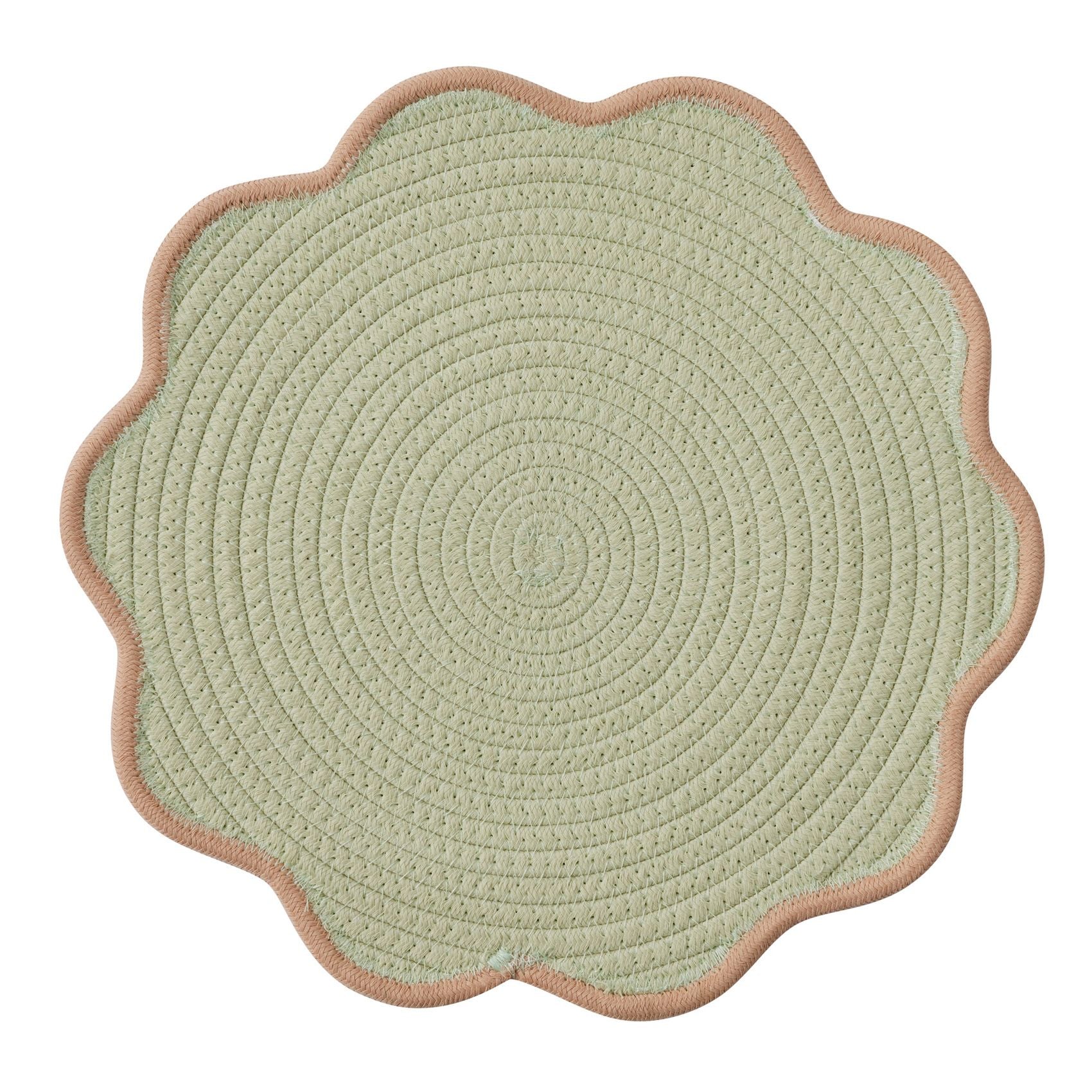 Assemble Sonny Cotton/Polyester Placemat Mint/Peach