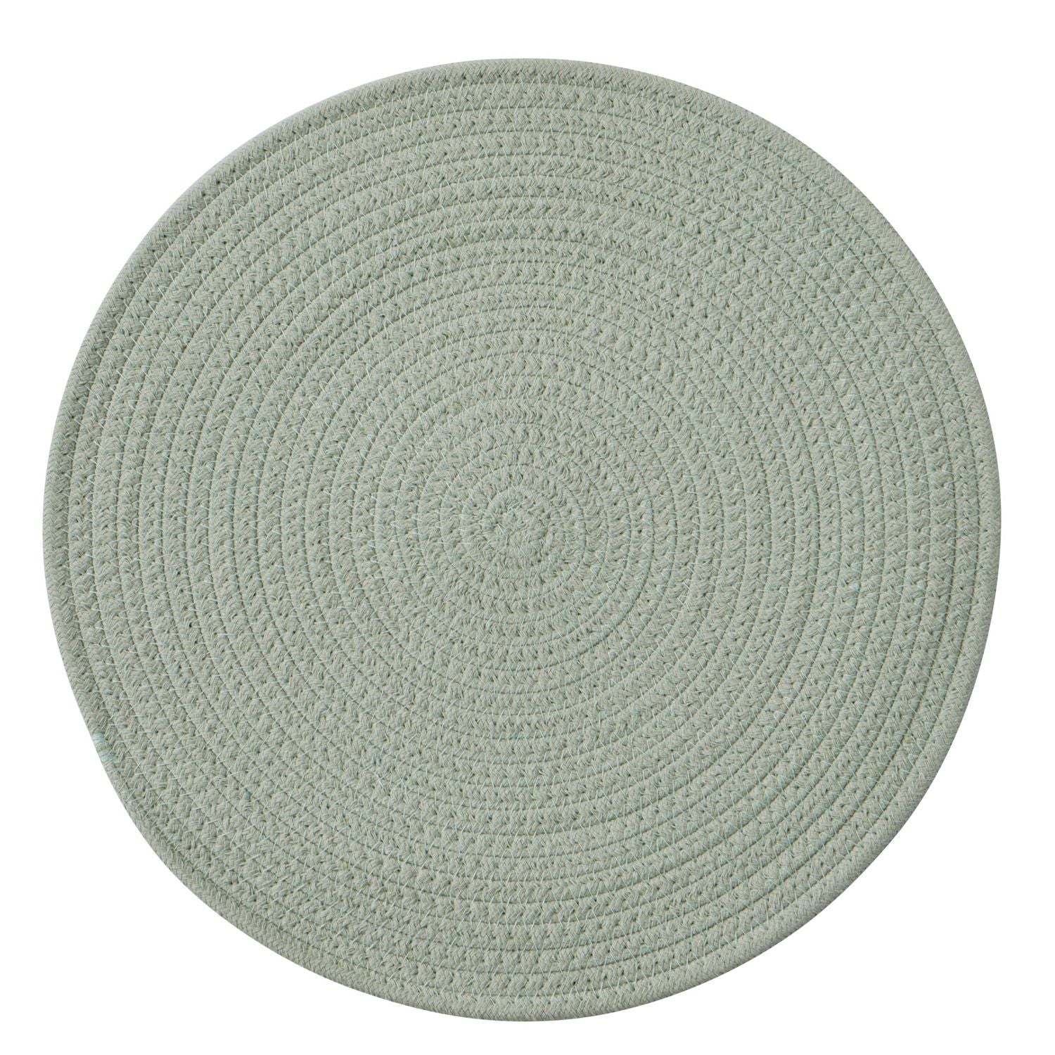 Assemble Demi Cotton Round Placemat 38cm Mint