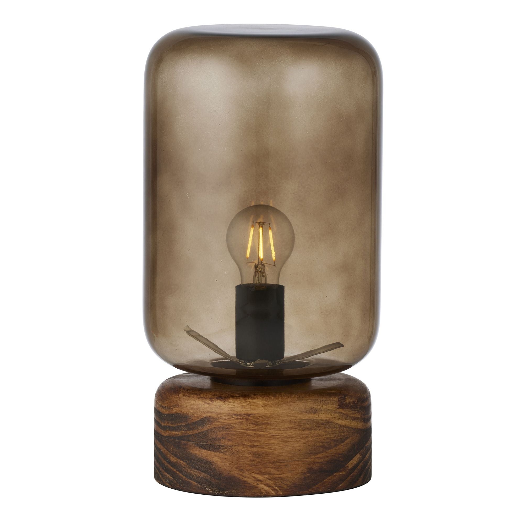 Coast To Coast Rene Wood/Glass Table Lamp Brown