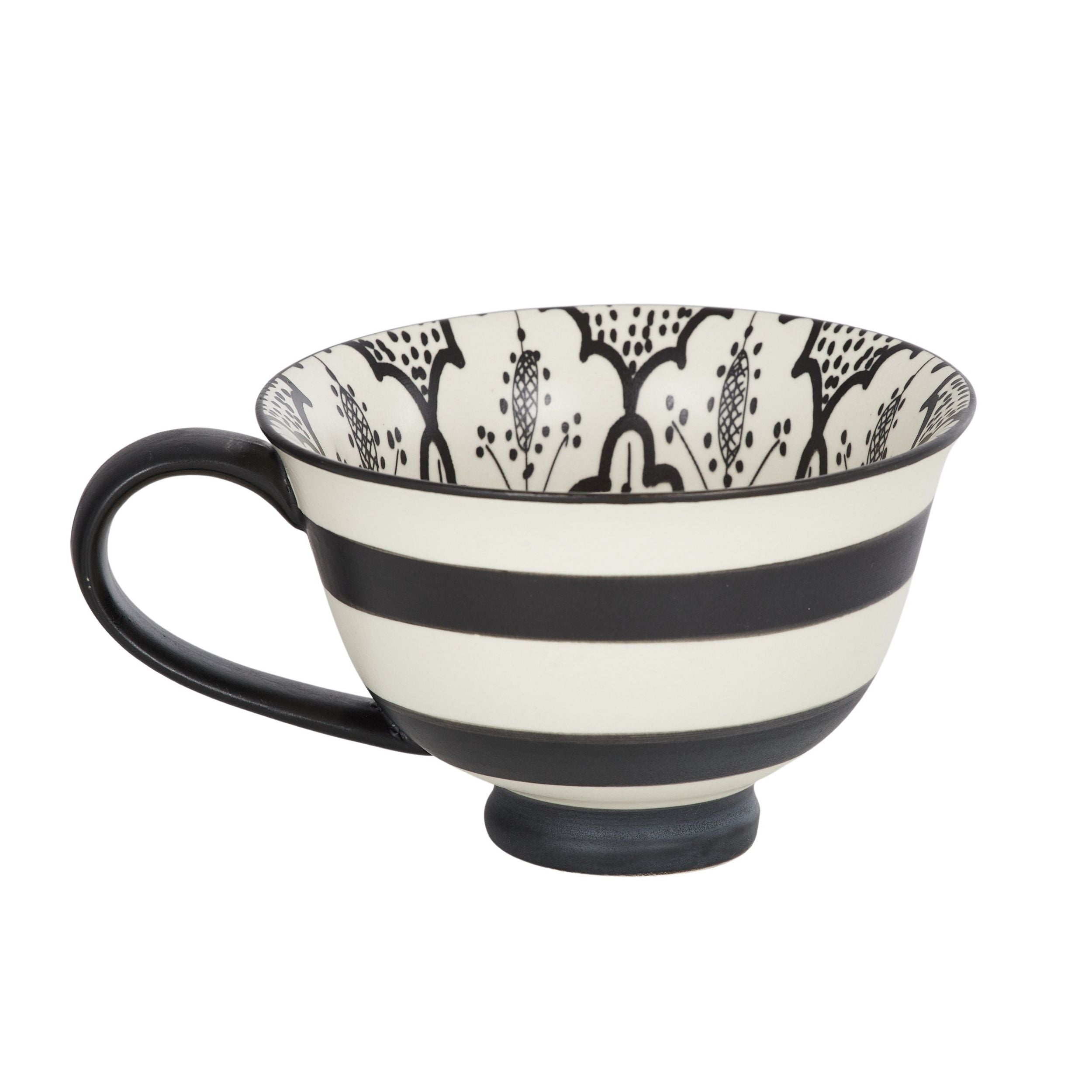 Assemble Aleah Ceramic Jumbo Teacup Black