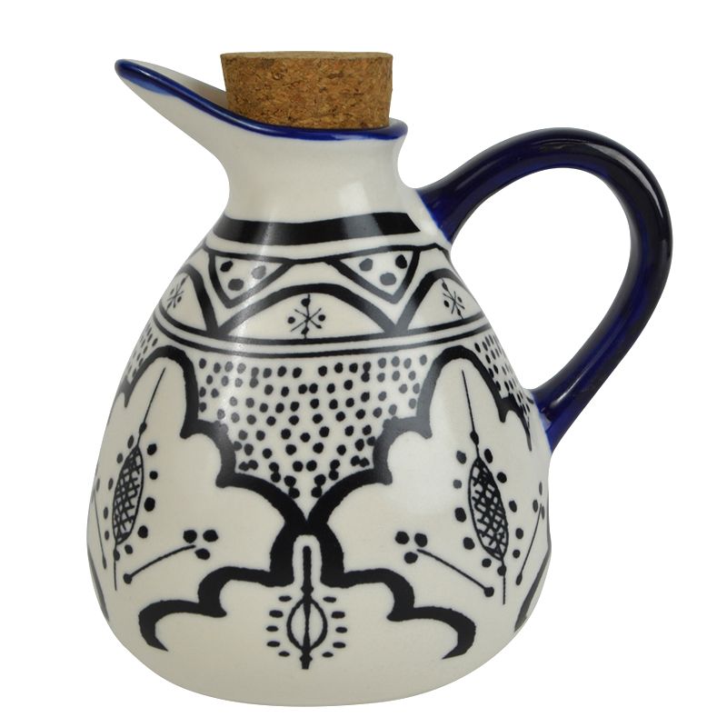Assemble Aleah Ceramic Oil Bottle Black/White