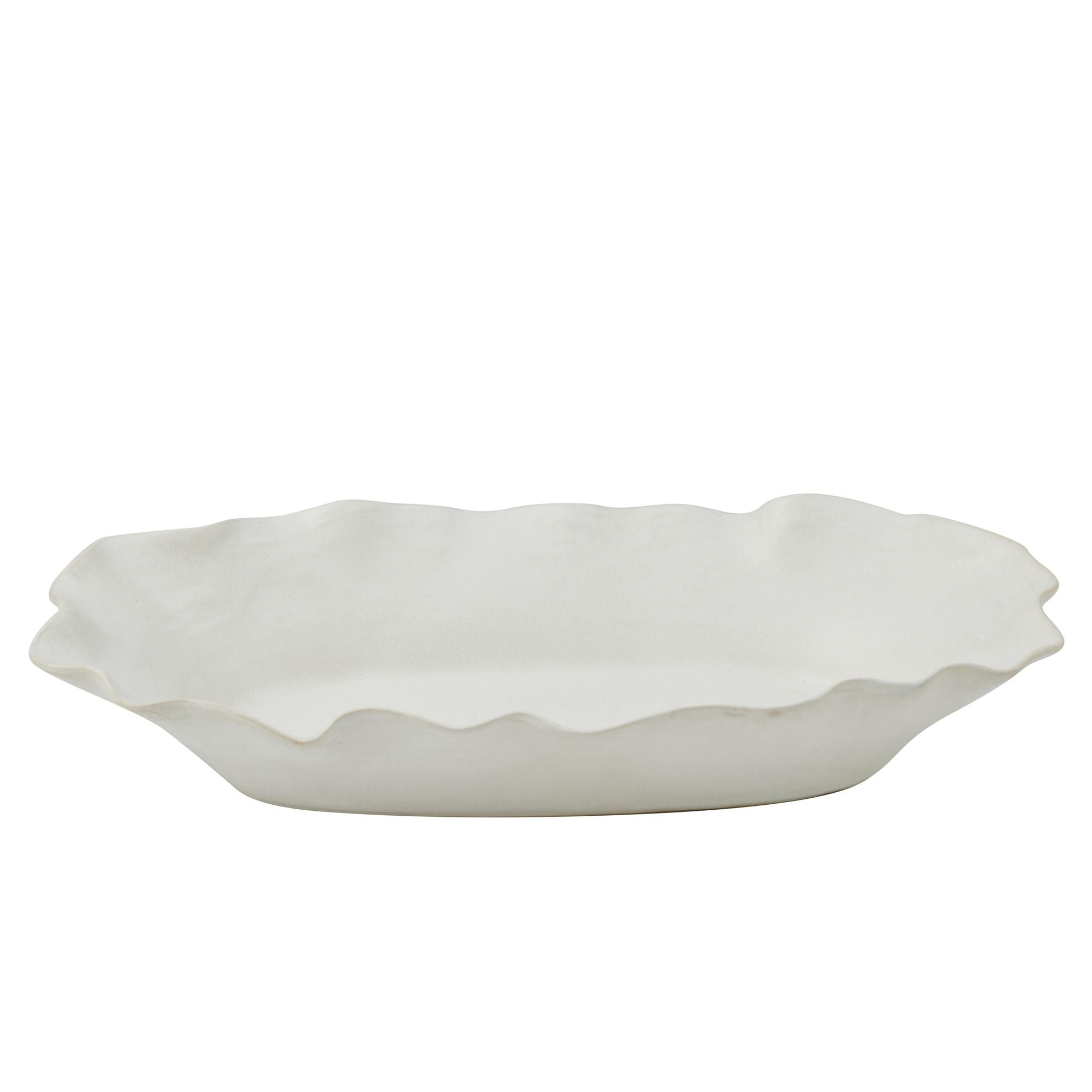 Assemble Verity Ceramic Shallow Bowl Natural